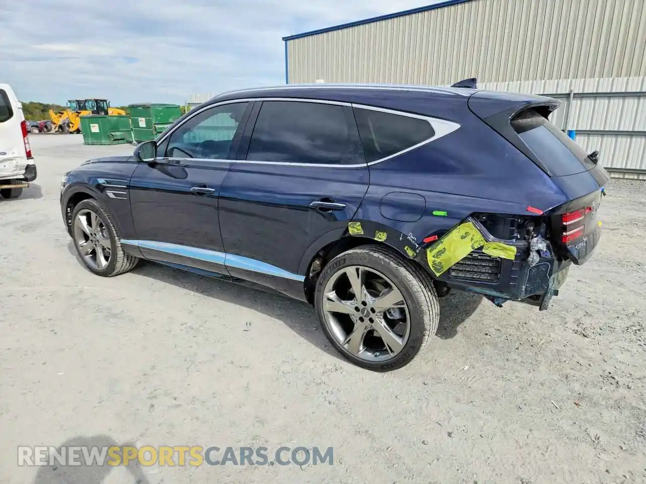 2 fotografías del automóvil dañado KMUHCESC8RU170088 GENESIS GV80 2024