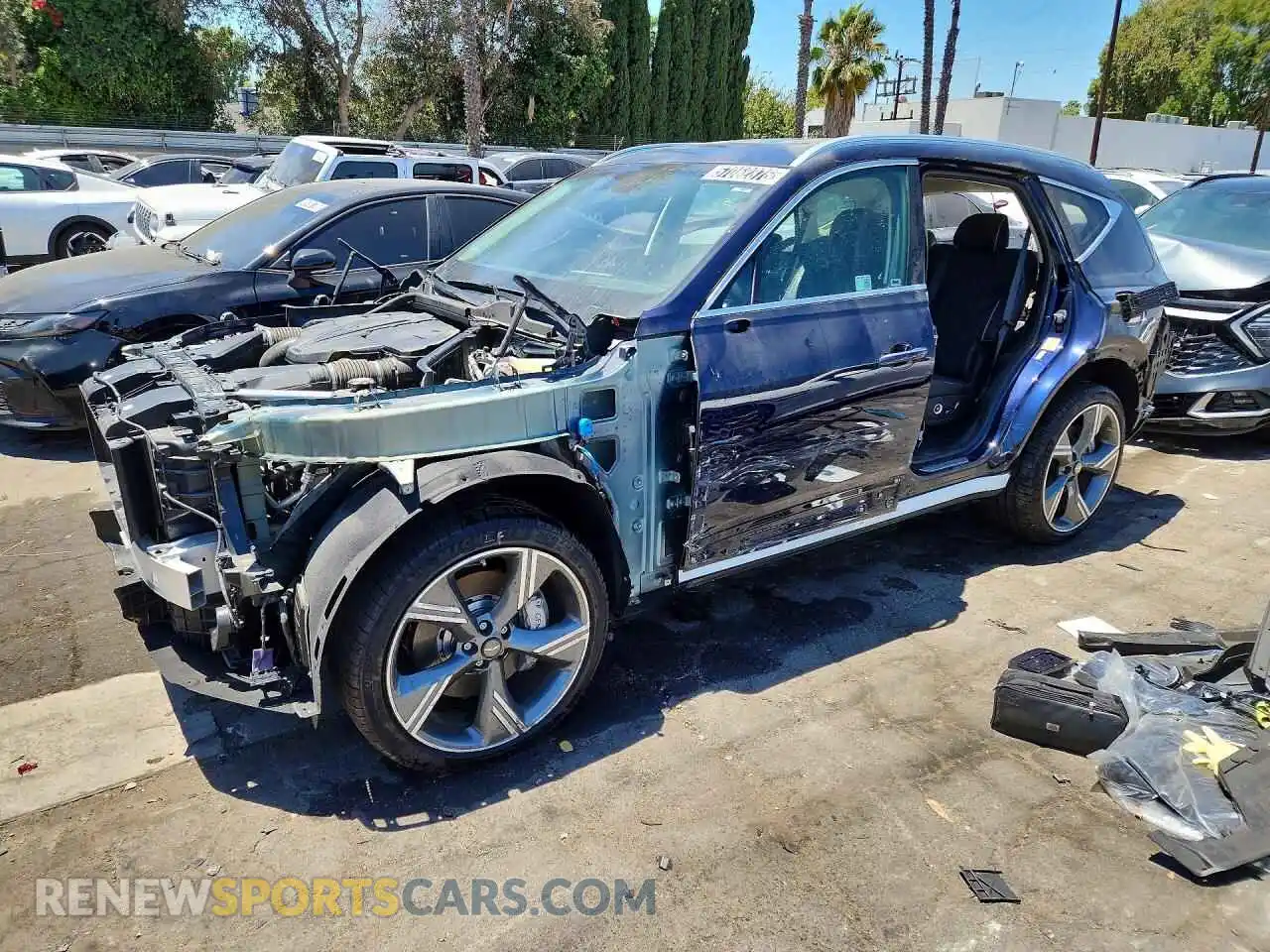 1 Photograph of a damaged car KMUHEESC3SU256439 GENESIS GV80 2025