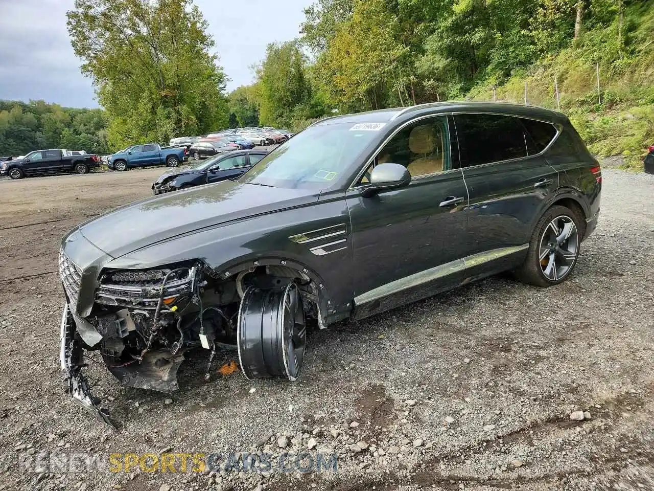 1 Photograph of a damaged car KMUHEESC9SU289722 GENESIS GV80 2025