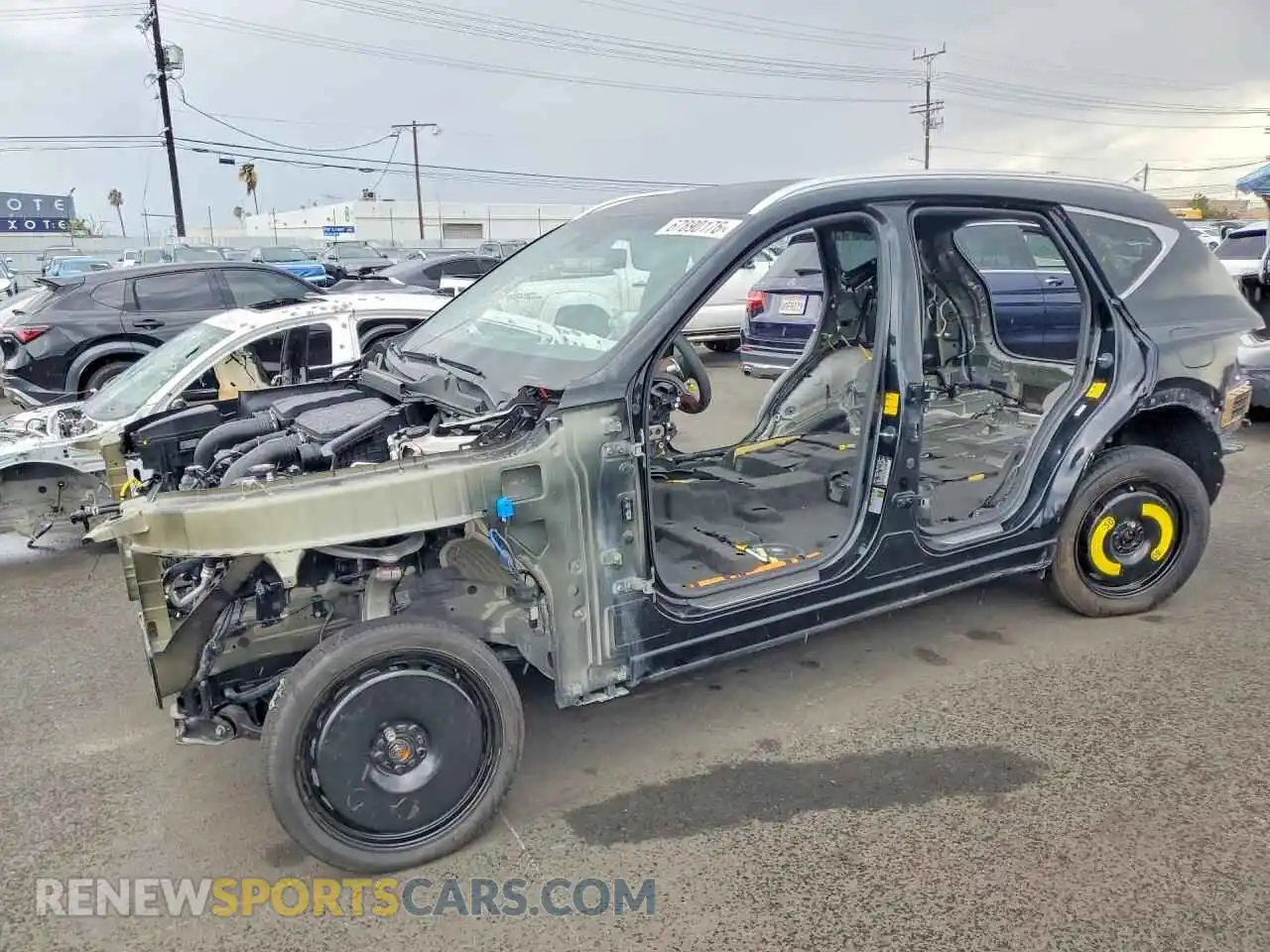 1 Photograph of a damaged car KMUHEESCXSU262660 GENESIS GV80 2025