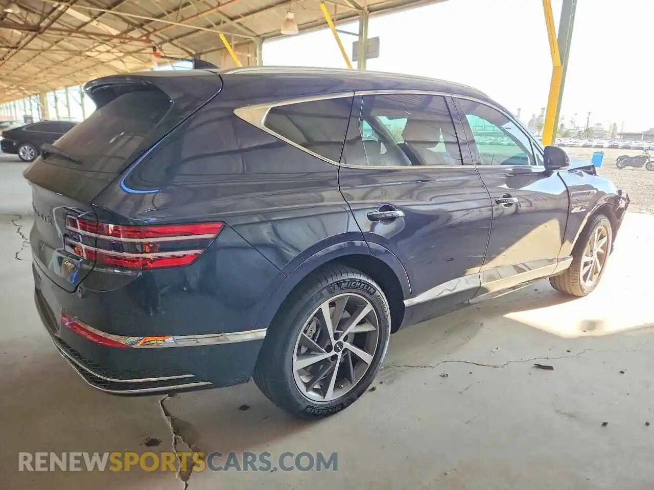 3 fotografías del automóvil dañado KMUHBESB6TU352017 GENESIS GV80 2026