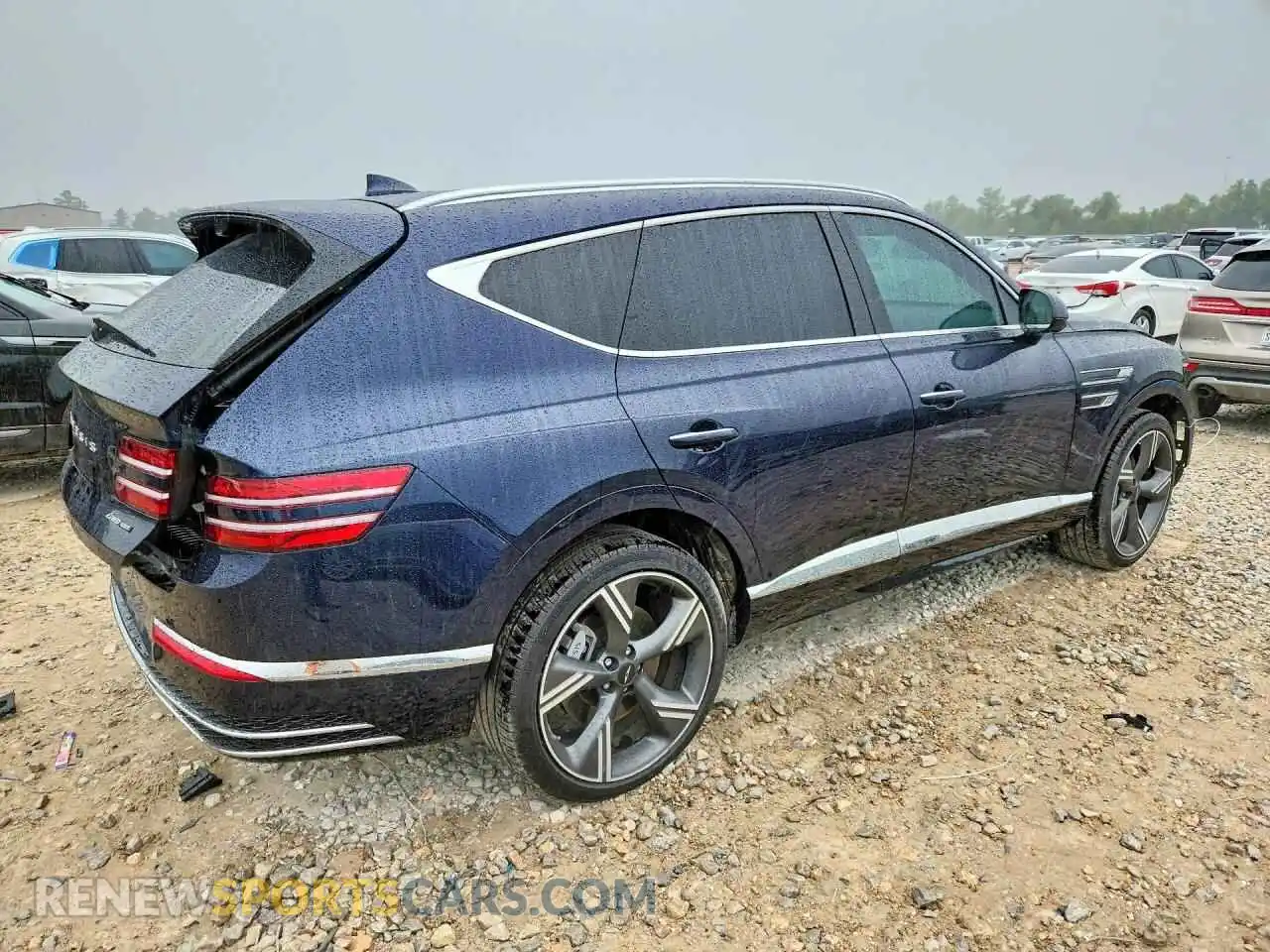 3 fotografías del automóvil dañado KMUHEESC3TU303874 GENESIS GV80 2026