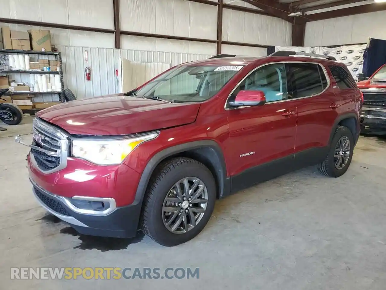 1 Photograph of a damaged car 1GKKNMLA0KZ124505 GMC ACADIA 2019