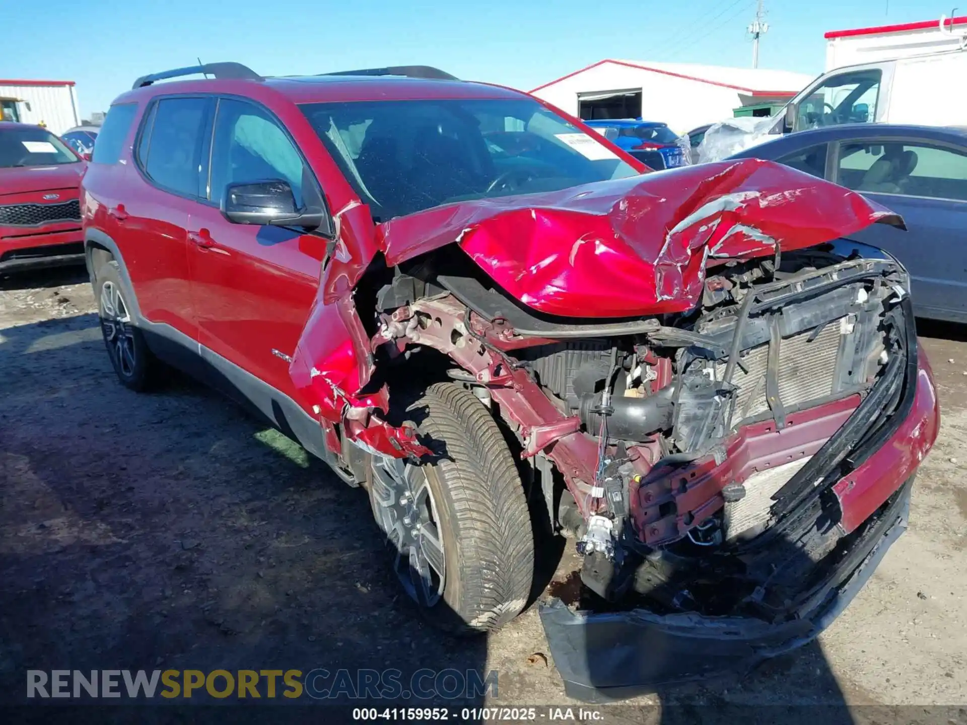 1 Photograph of a damaged car 1GKKNMLS1KZ260053 GMC ACADIA 2019