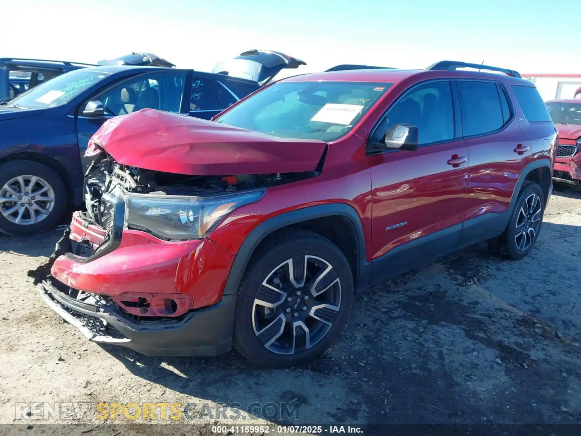 2 Photograph of a damaged car 1GKKNMLS1KZ260053 GMC ACADIA 2019