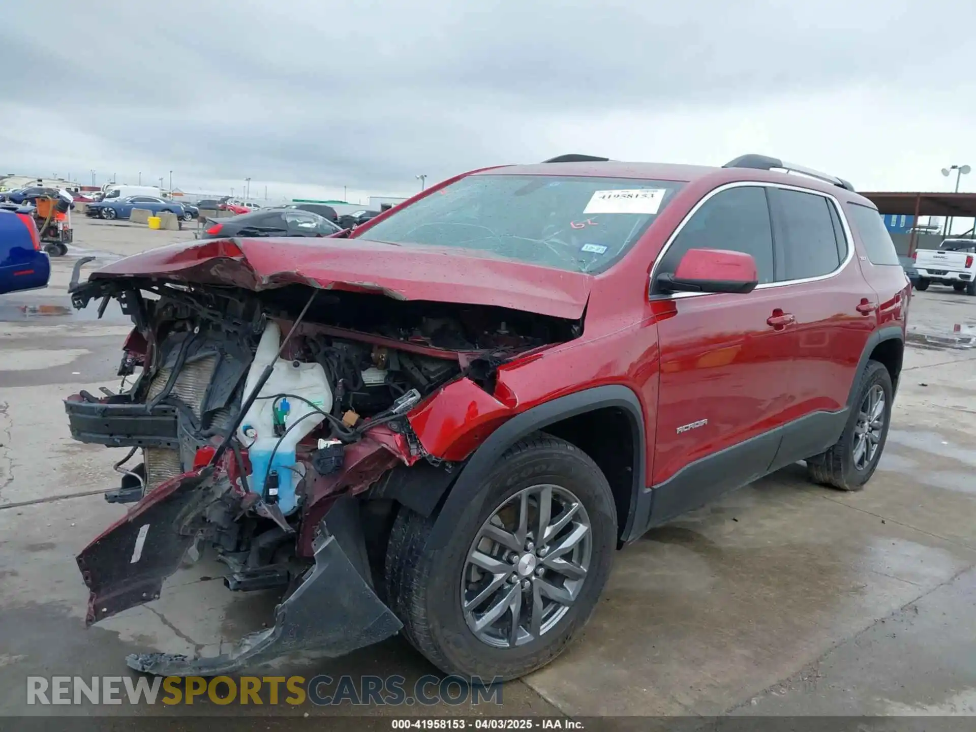 2 Photograph of a damaged car 1GKKNMLS2KZ254567 GMC ACADIA 2019