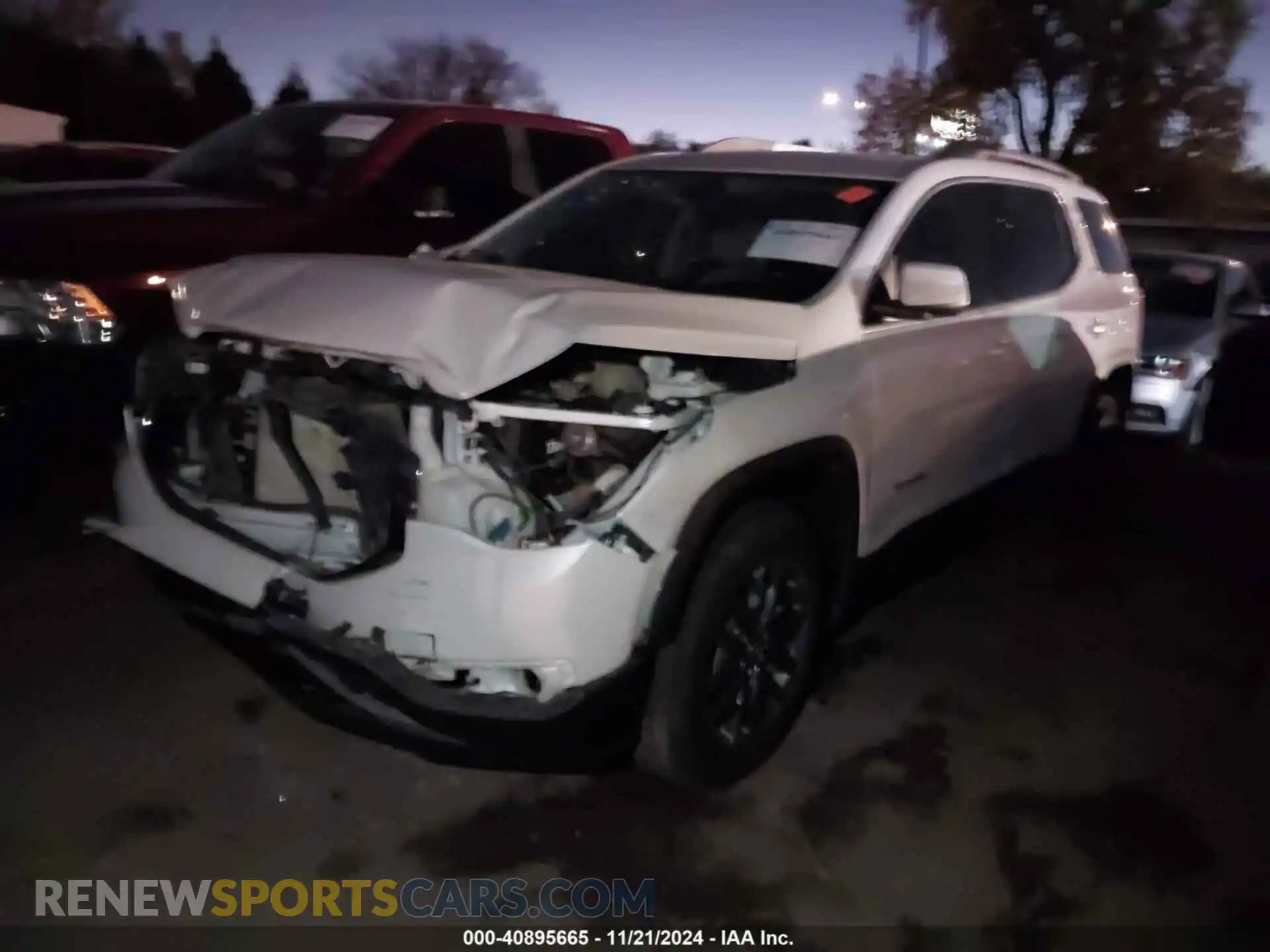 2 Photograph of a damaged car 1GKKNMLSXKZ241436 GMC ACADIA 2019