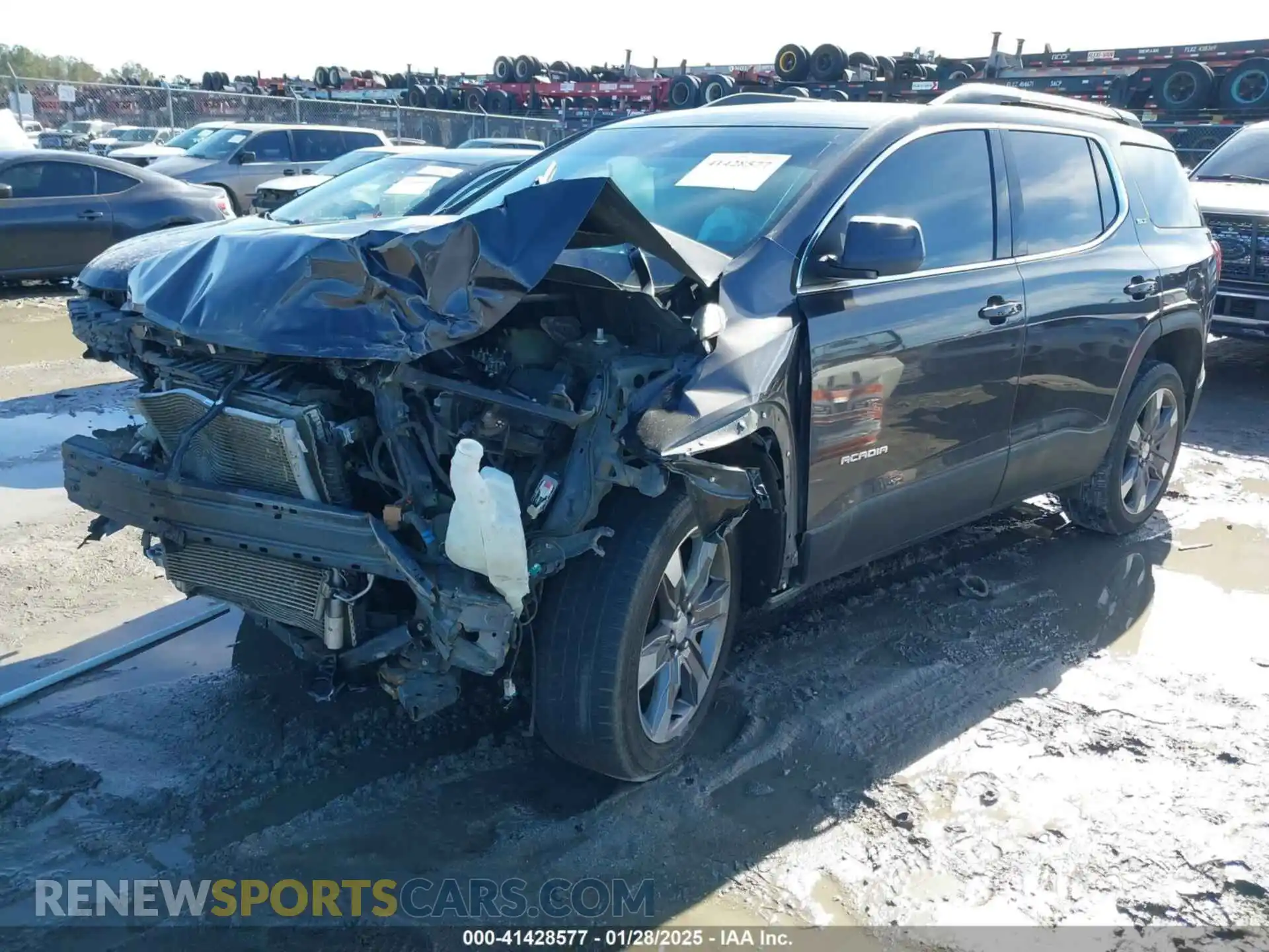 2 Photograph of a damaged car 1GKKNNLSXKZ128477 GMC ACADIA 2019