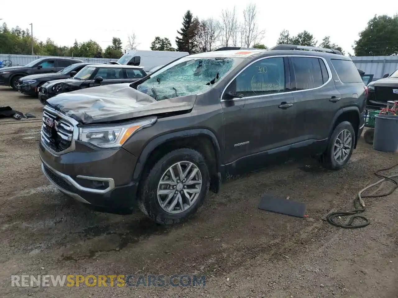 1 Photograph of a damaged car 1GKKNSLS4KZ156497 GMC ACADIA 2019