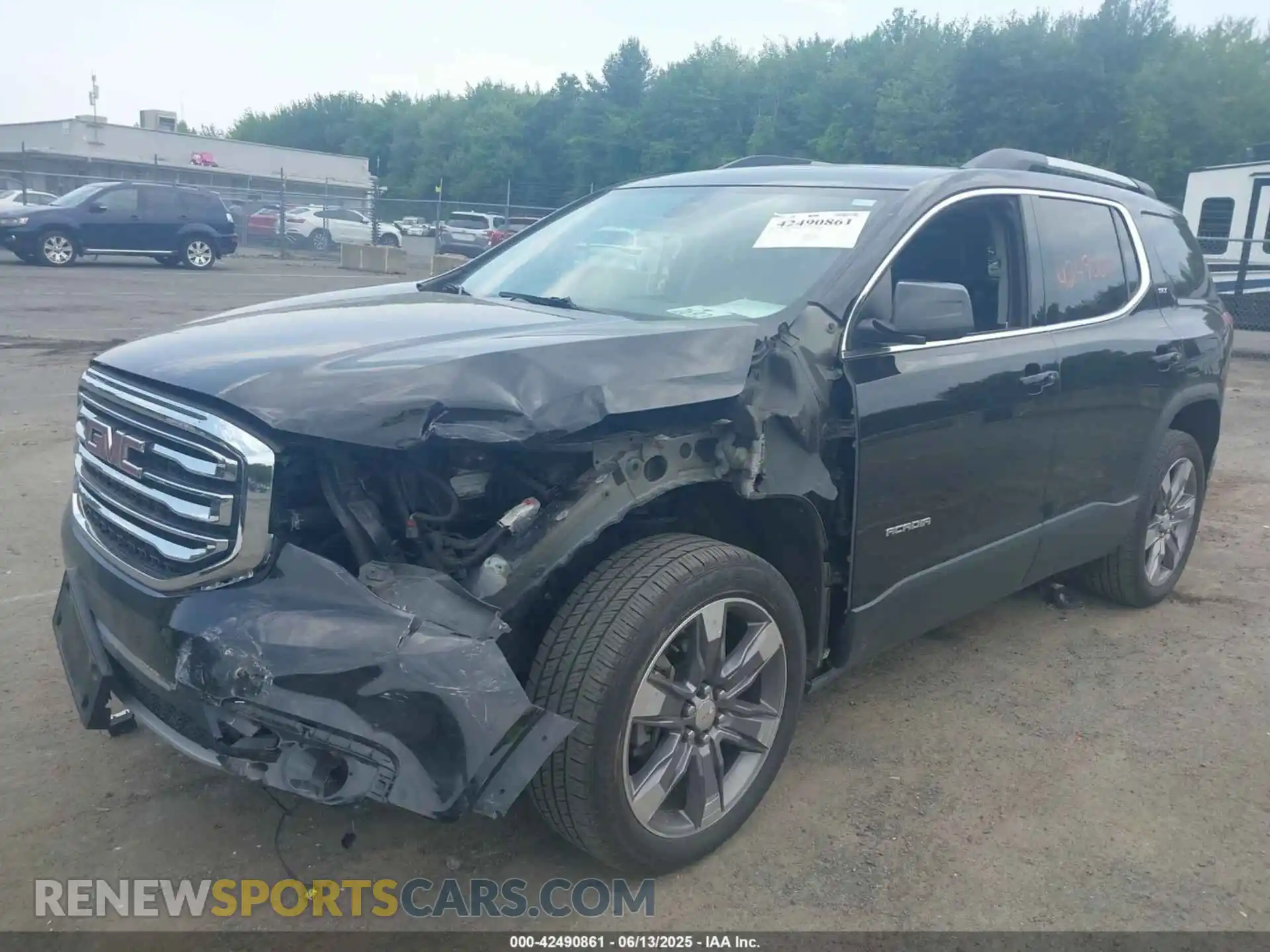 2 Photograph of a damaged car 1GKKNWLS6KZ282366 GMC ACADIA 2019