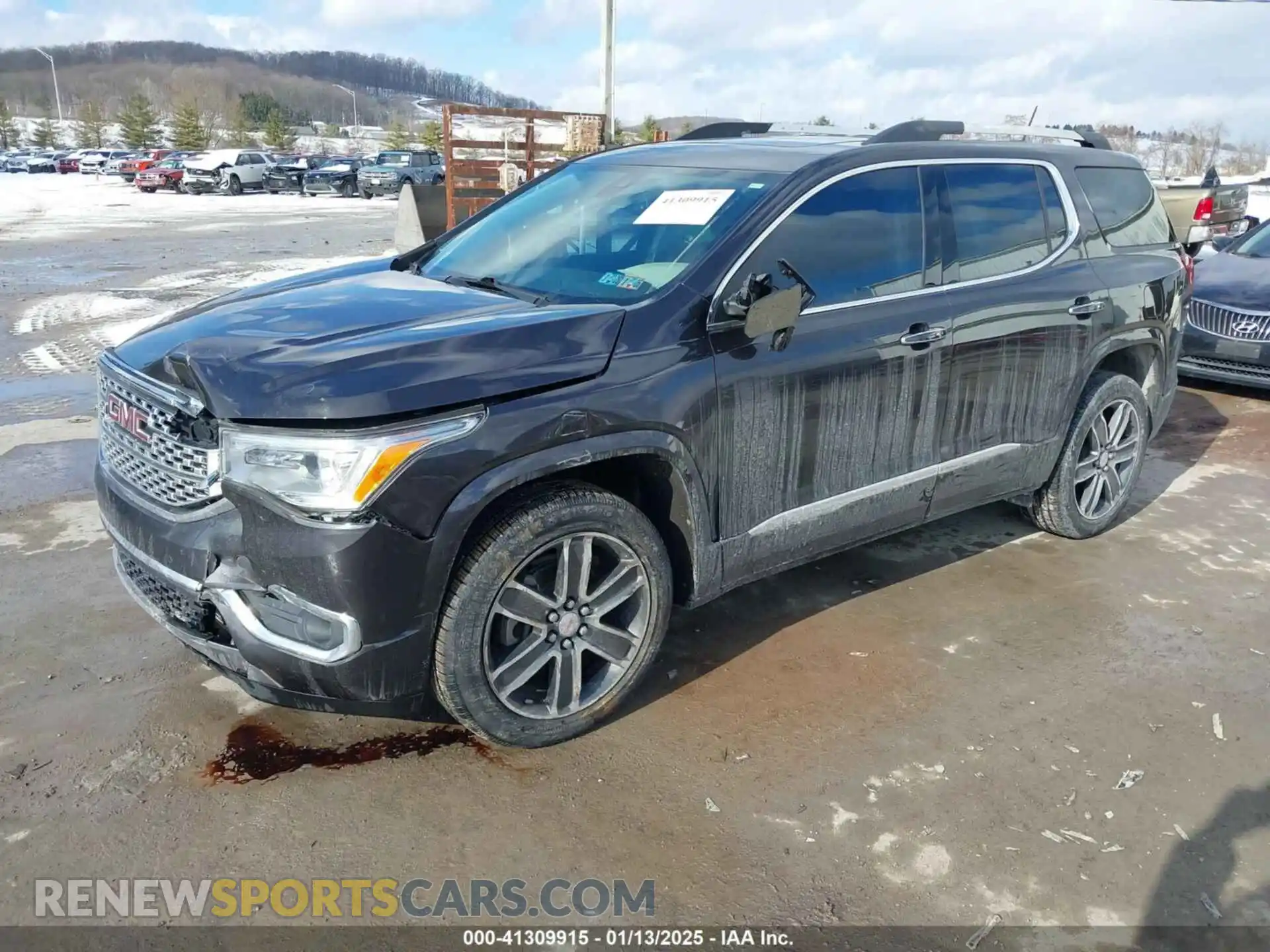 2 Photograph of a damaged car 1GKKNXLS1KZ104628 GMC ACADIA 2019