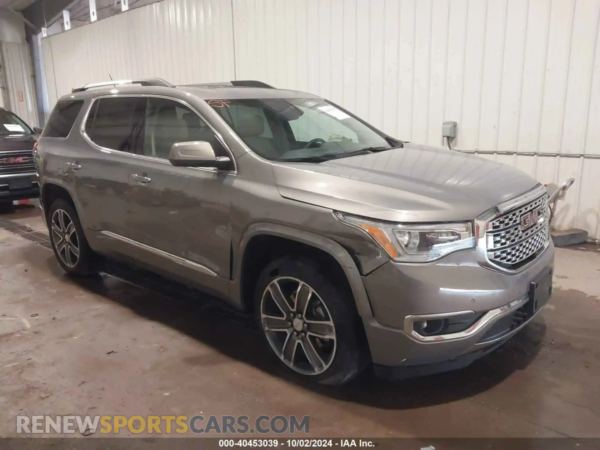 1 Photograph of a damaged car 1GKKNXLS6KZ142226 GMC ACADIA 2019