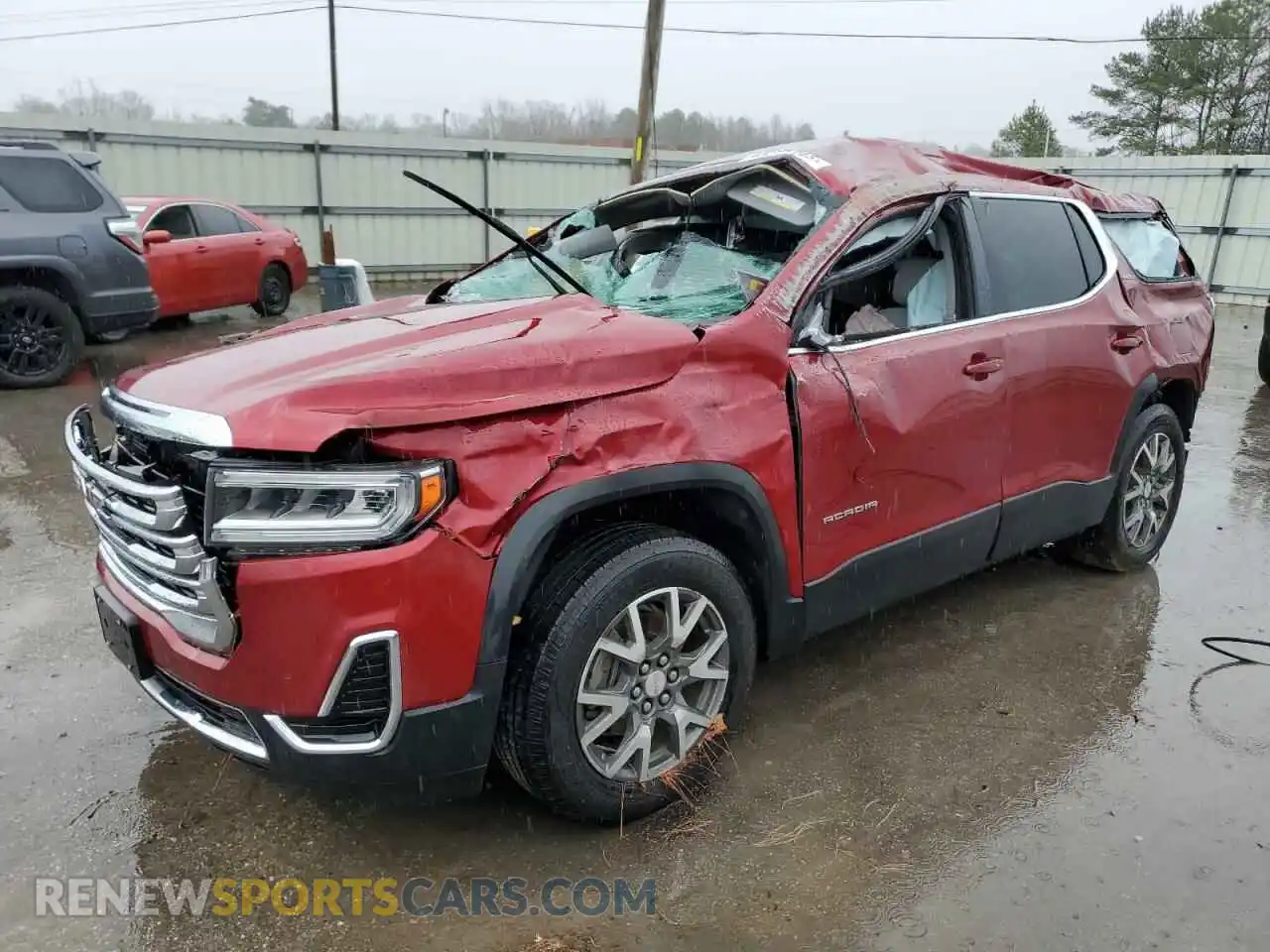 1 Photograph of a damaged car 1GKKNKLS9LZ163527 GMC ACADIA 2020