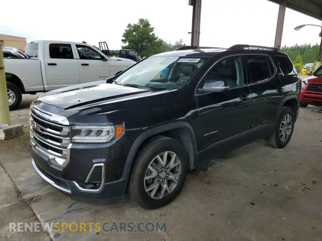 1 Photograph of a damaged car 1GKKNMLS6LZ224635 GMC ACADIA 2020