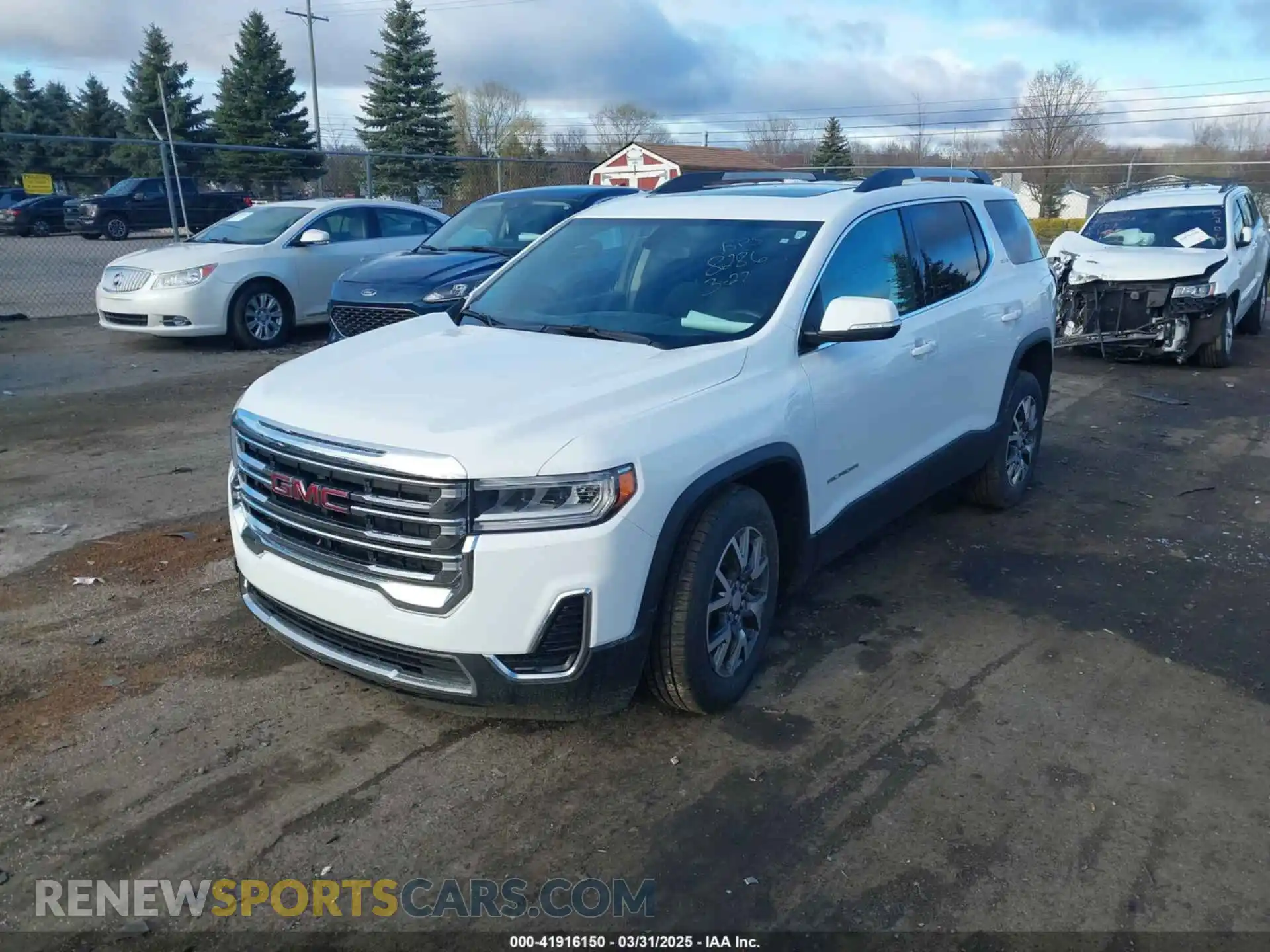 2 Photograph of a damaged car 1GKKNRLS3LZ218286 GMC ACADIA 2020