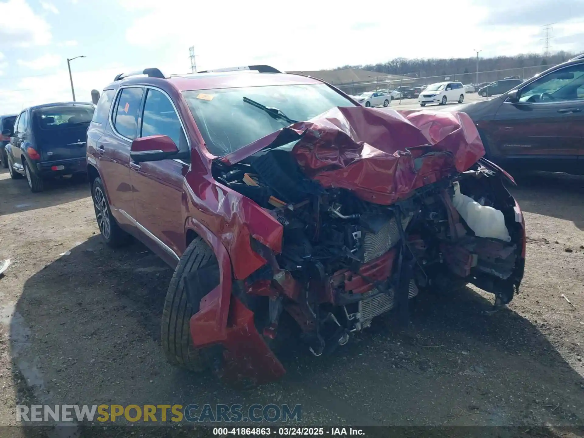 1 Photograph of a damaged car 1GKKNXLS3LZ143383 GMC ACADIA 2020