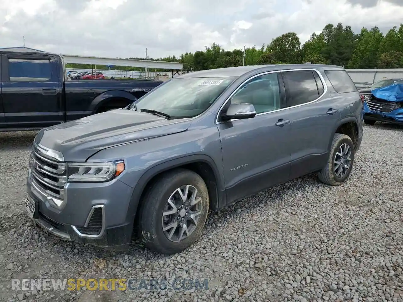 1 Photograph of a damaged car 1GKKNKLA0MZ149198 GMC ACADIA 2021