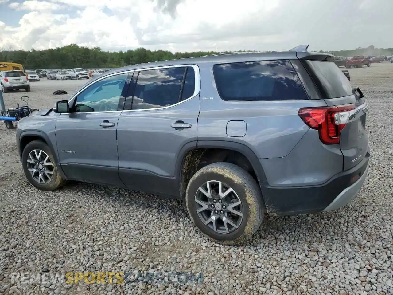 2 Photograph of a damaged car 1GKKNKLA0MZ149198 GMC ACADIA 2021