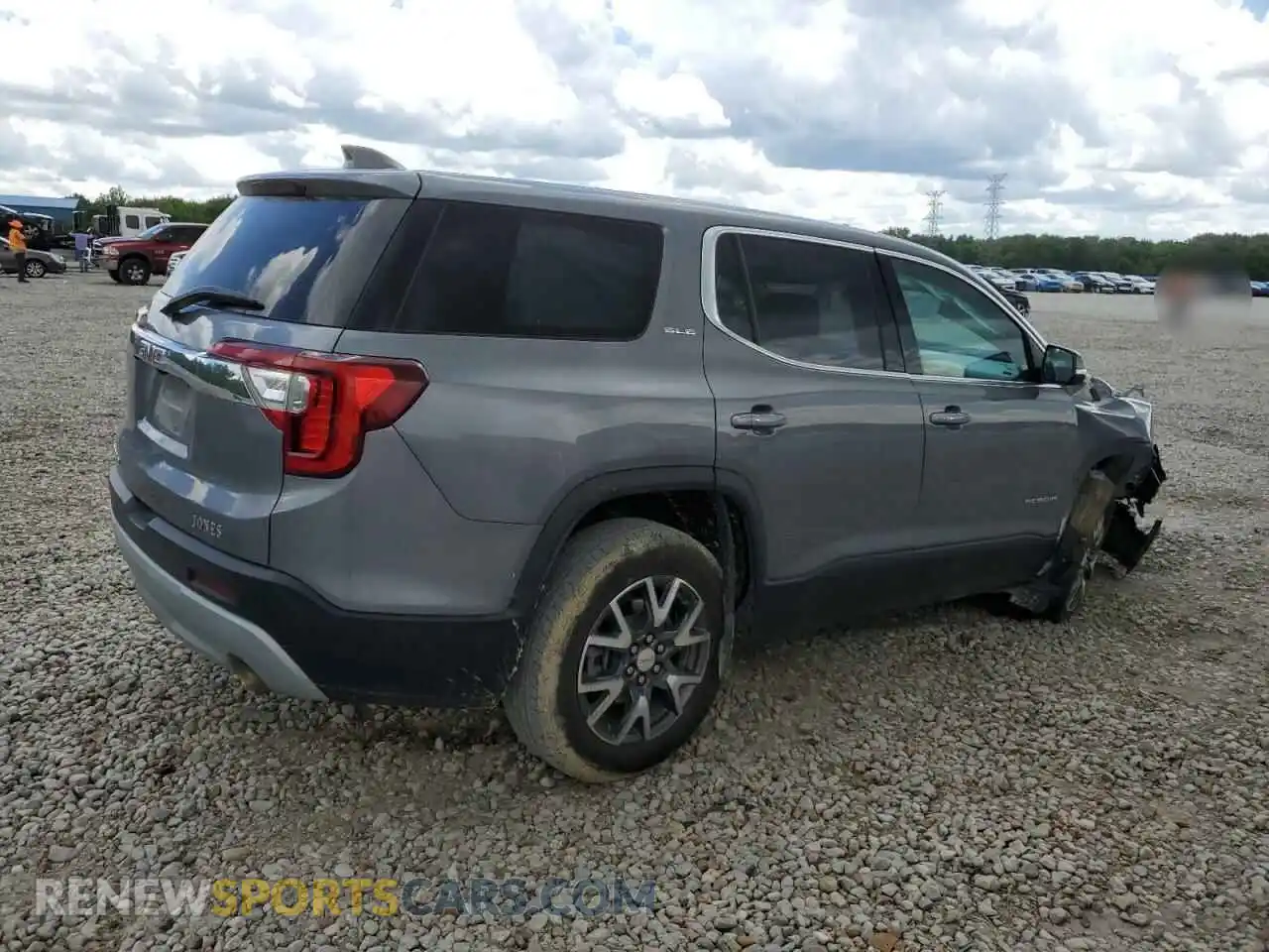 3 Photograph of a damaged car 1GKKNKLA0MZ149198 GMC ACADIA 2021