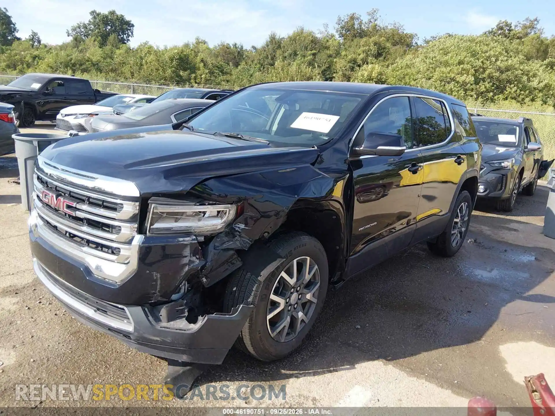 2 Photograph of a damaged car 1GKKNKLA1MZ228668 GMC ACADIA 2021