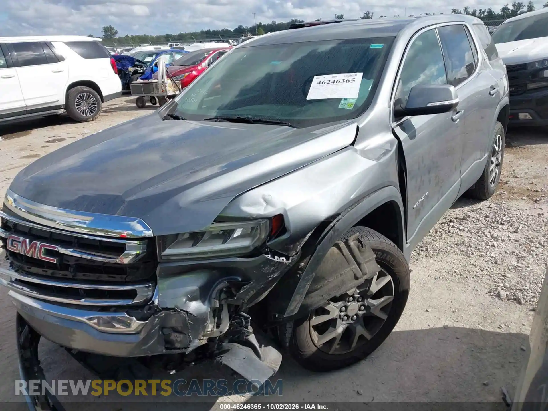 2 Photograph of a damaged car 1GKKNKLA2MZ103520 GMC ACADIA 2021
