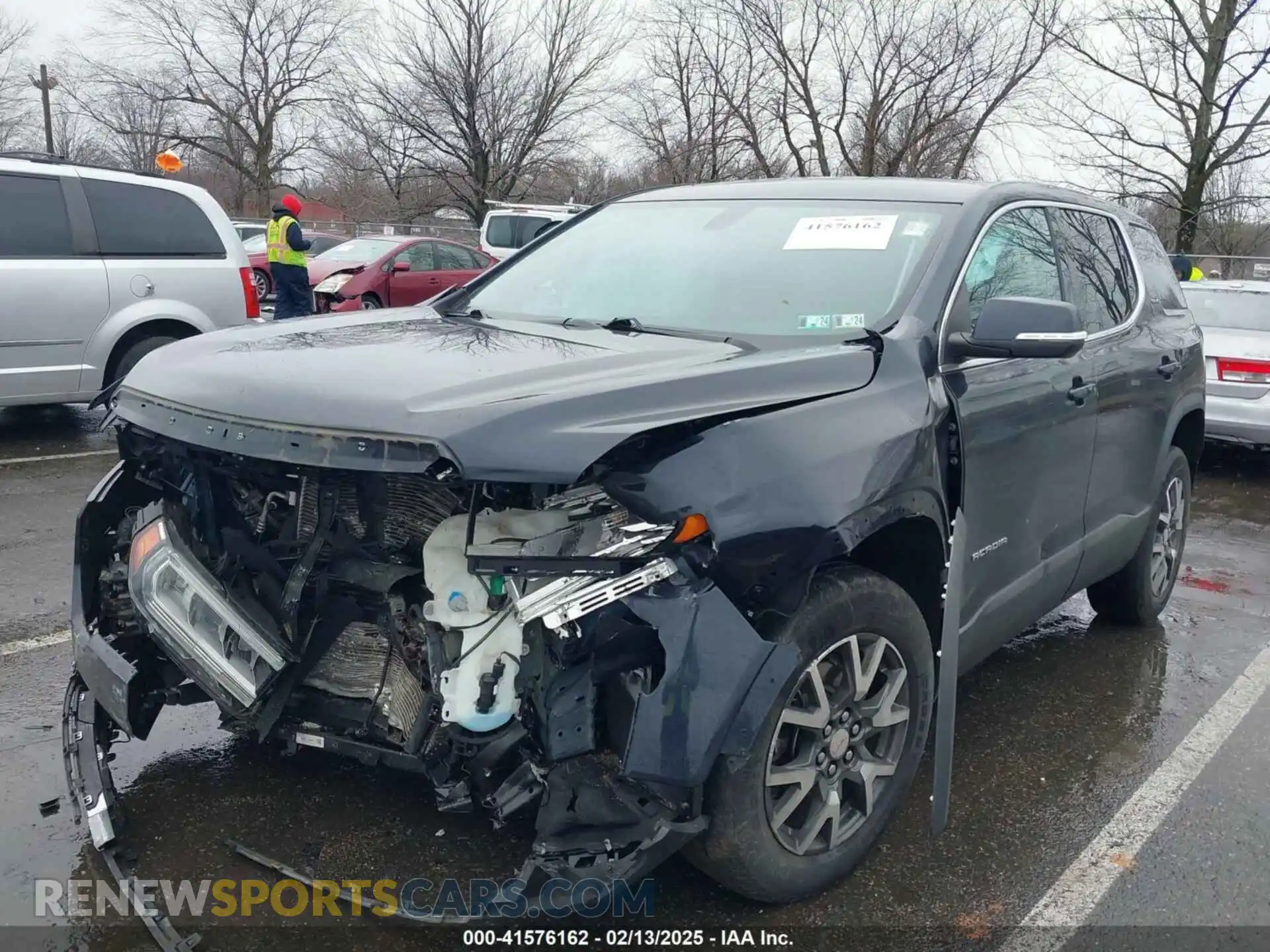2 Photograph of a damaged car 1GKKNKLA3MZ131004 GMC ACADIA 2021