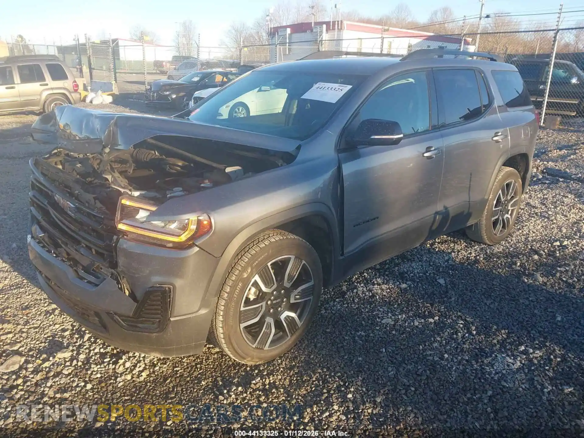 2 fotografías del automóvil dañado 1GKKNKLA3MZ143136 GMC ACADIA 2021