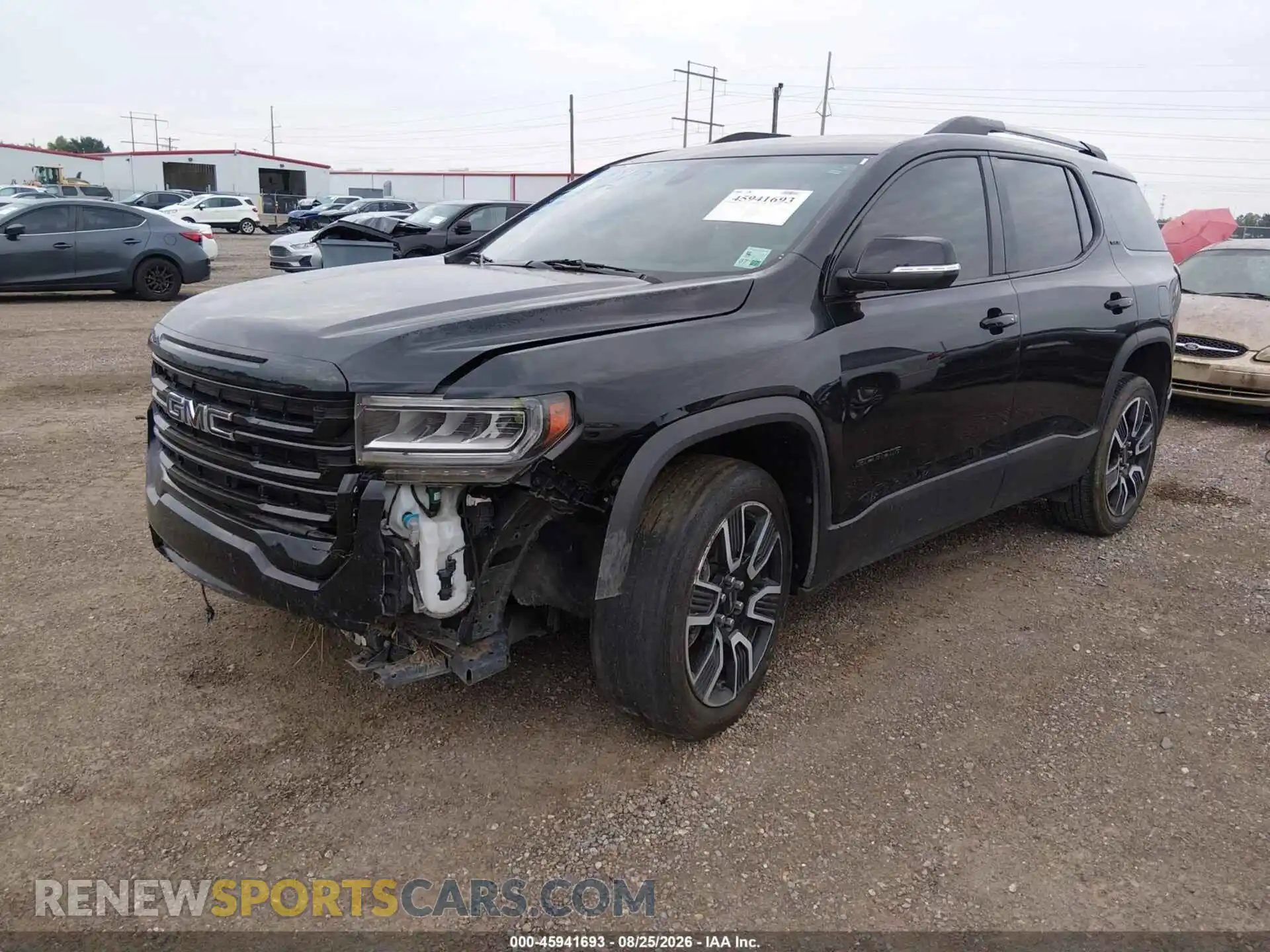 2 fotografías del automóvil dañado 1GKKNKLA3MZ195253 GMC ACADIA 2021