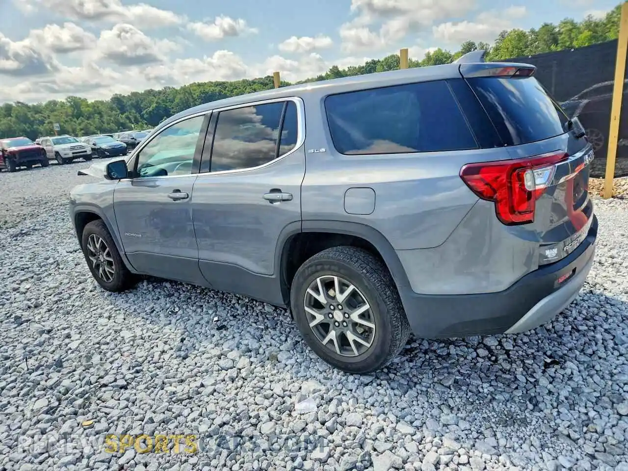 2 Photograph of a damaged car 1GKKNKLA3MZ200631 GMC ACADIA 2021