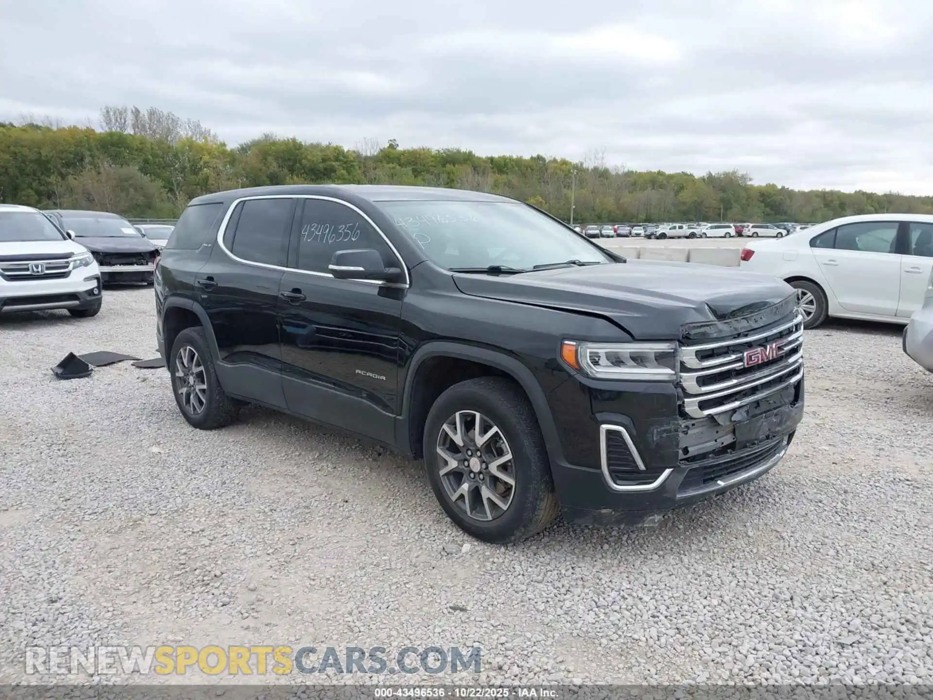 1 Photograph of a damaged car 1GKKNKLA4MZ117242 GMC ACADIA 2021