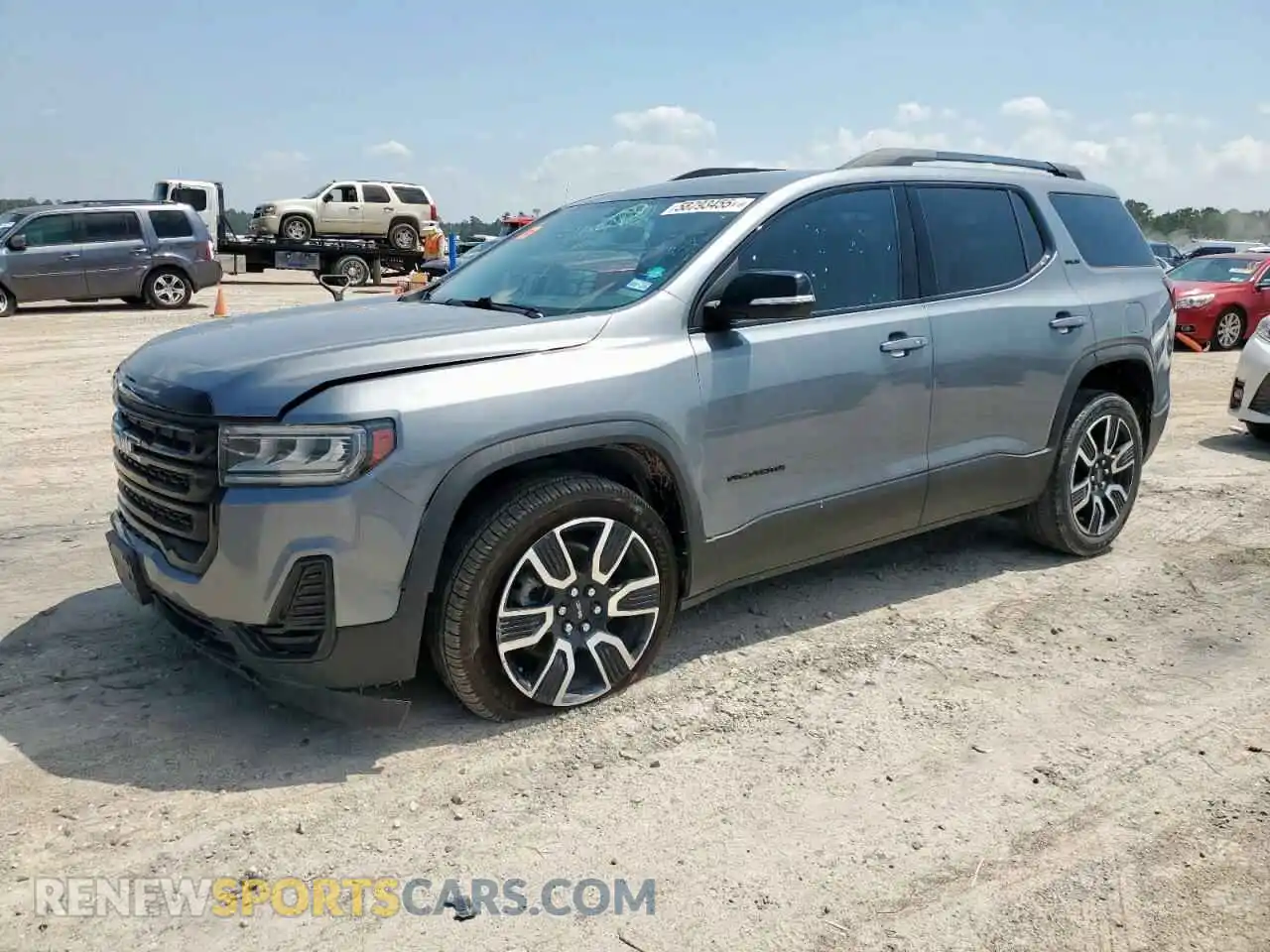 1 Photograph of a damaged car 1GKKNKLA5MZ156423 GMC ACADIA 2021