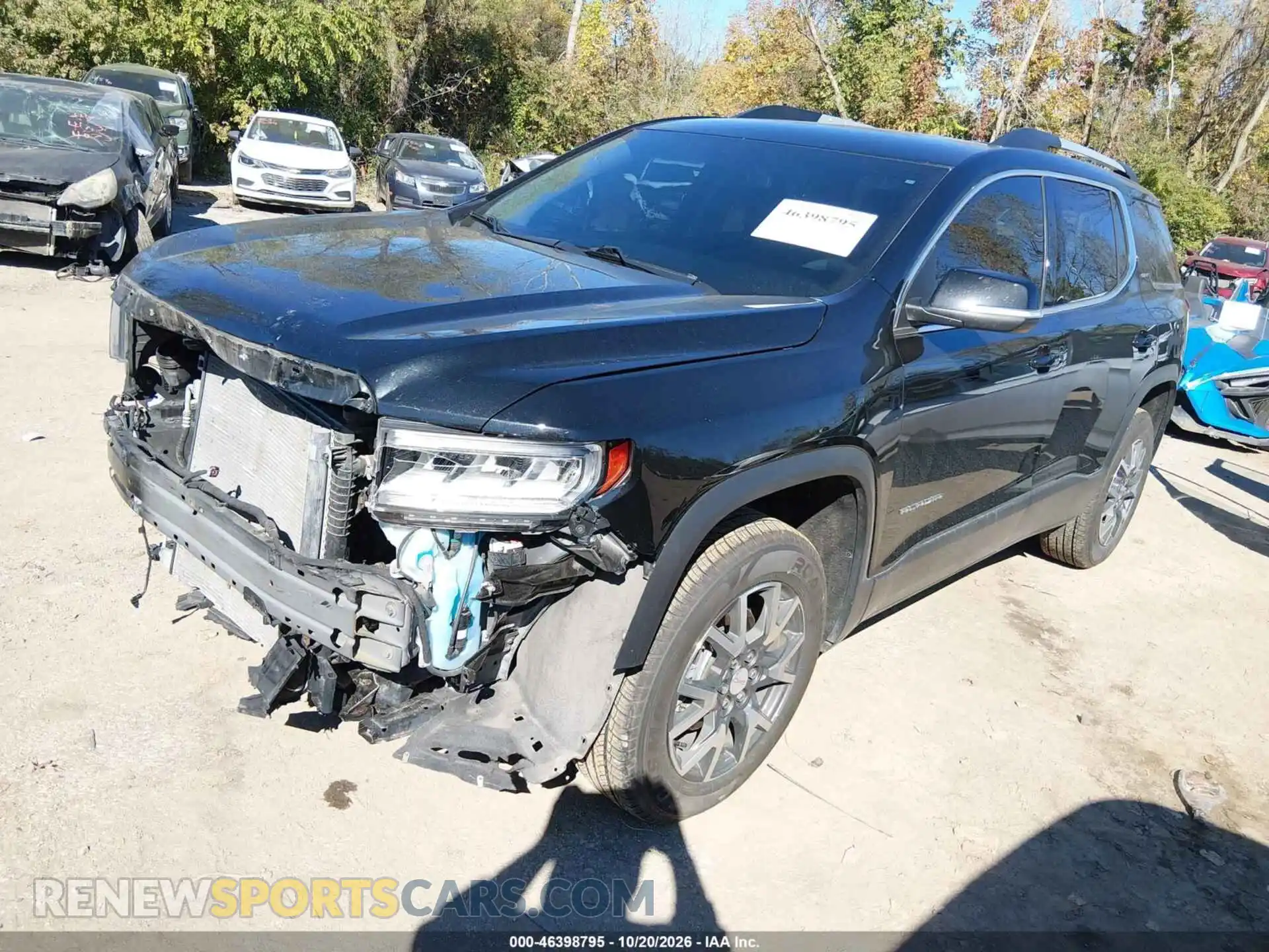 2 fotografías del automóvil dañado 1GKKNKLA6MZ204611 GMC ACADIA 2021