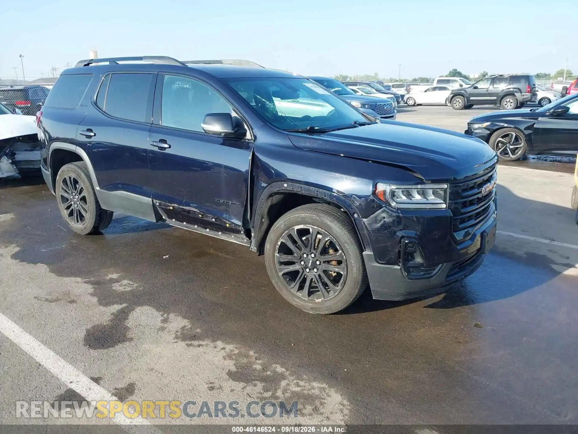 1 Photograph of a damaged car 1GKKNKLS1MZ214715 GMC ACADIA 2021