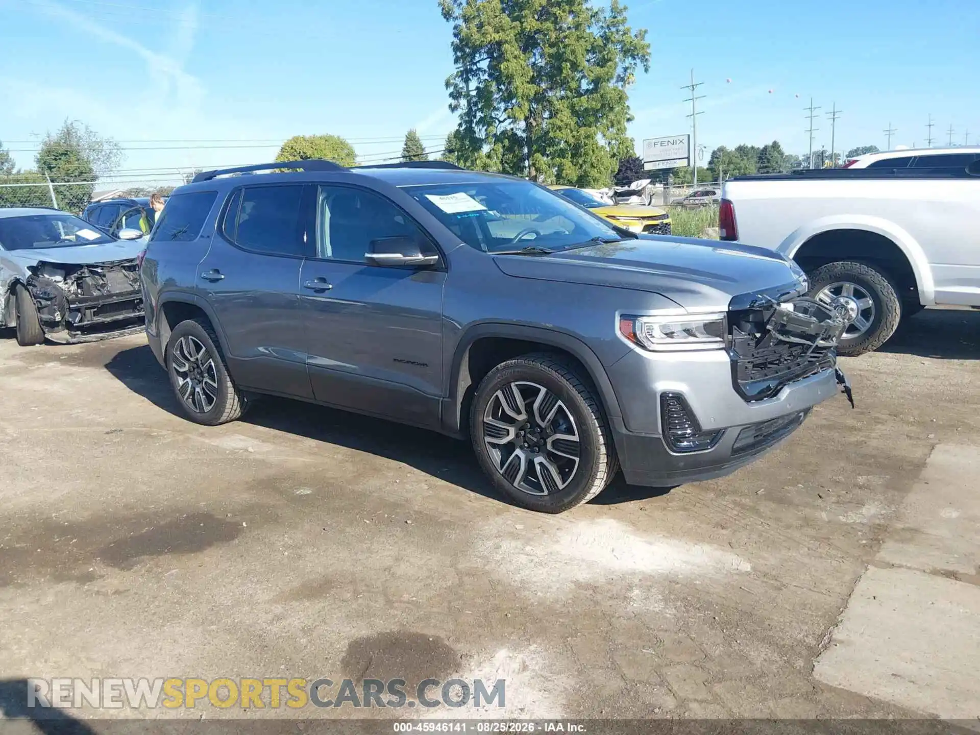 1 Photograph of a damaged car 1GKKNKLS2MZ194636 GMC ACADIA 2021