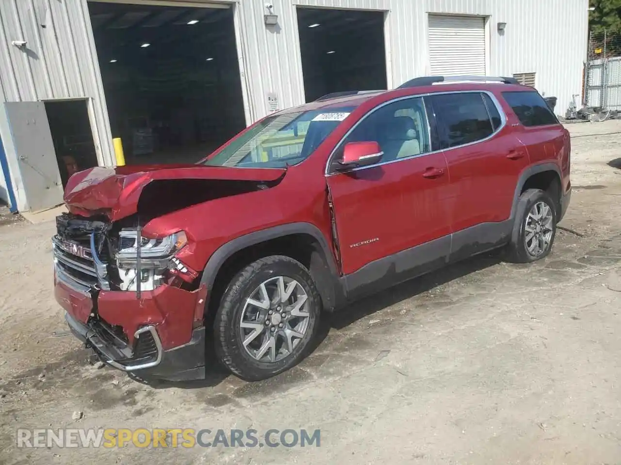 1 Photograph of a damaged car 1GKKNKLS3MZ126166 GMC ACADIA 2021