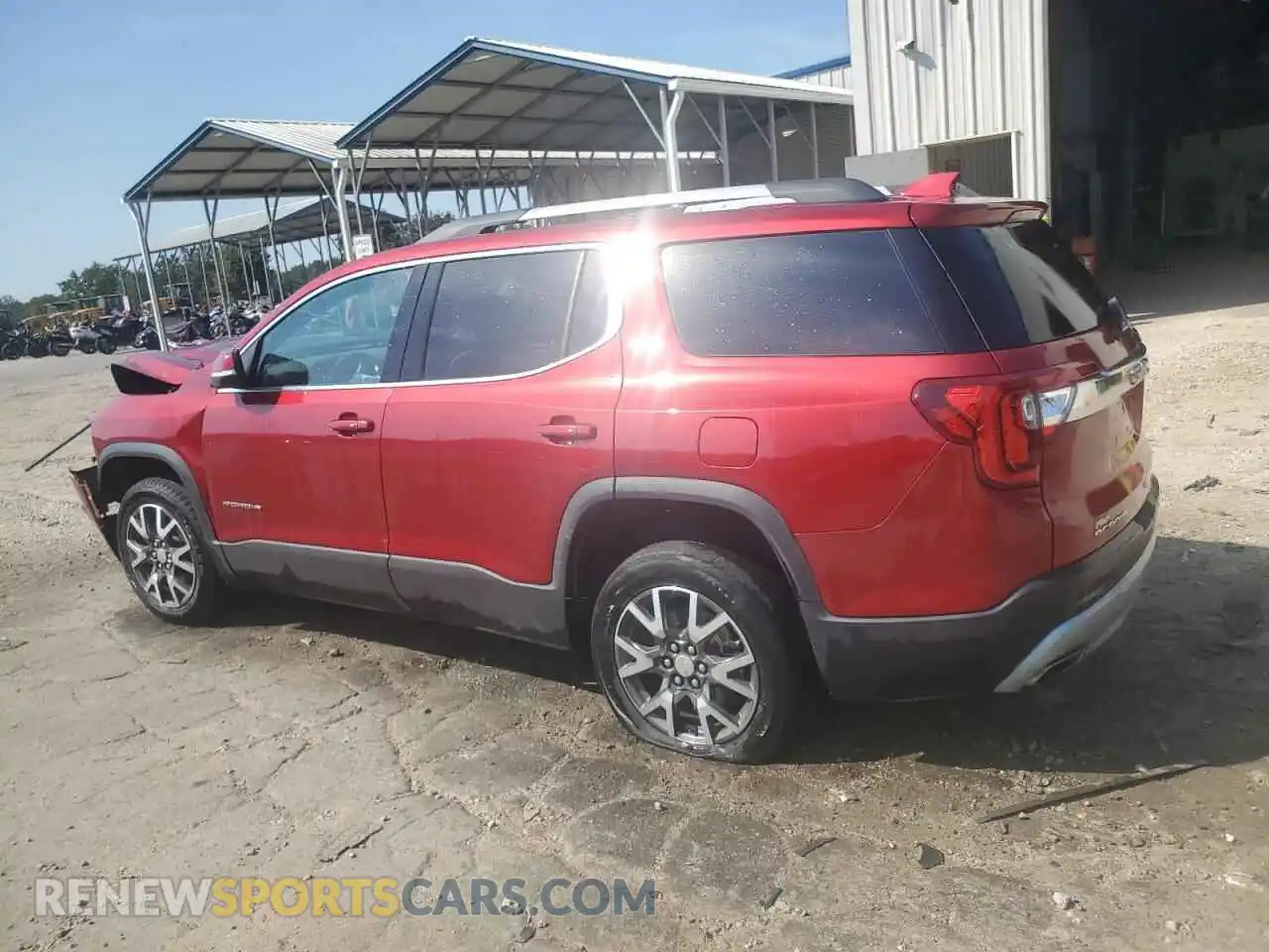 2 Photograph of a damaged car 1GKKNKLS3MZ126166 GMC ACADIA 2021