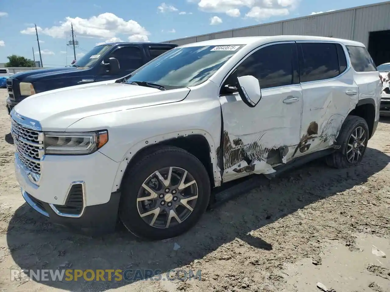 1 Photograph of a damaged car 1GKKNKLS6MZ193893 GMC ACADIA 2021