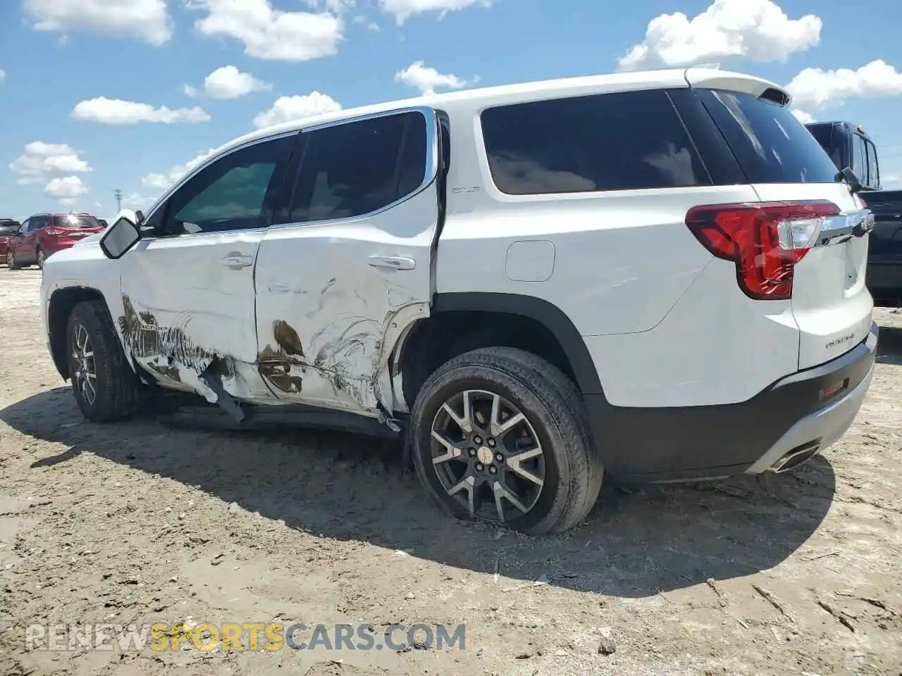 2 Photograph of a damaged car 1GKKNKLS6MZ193893 GMC ACADIA 2021