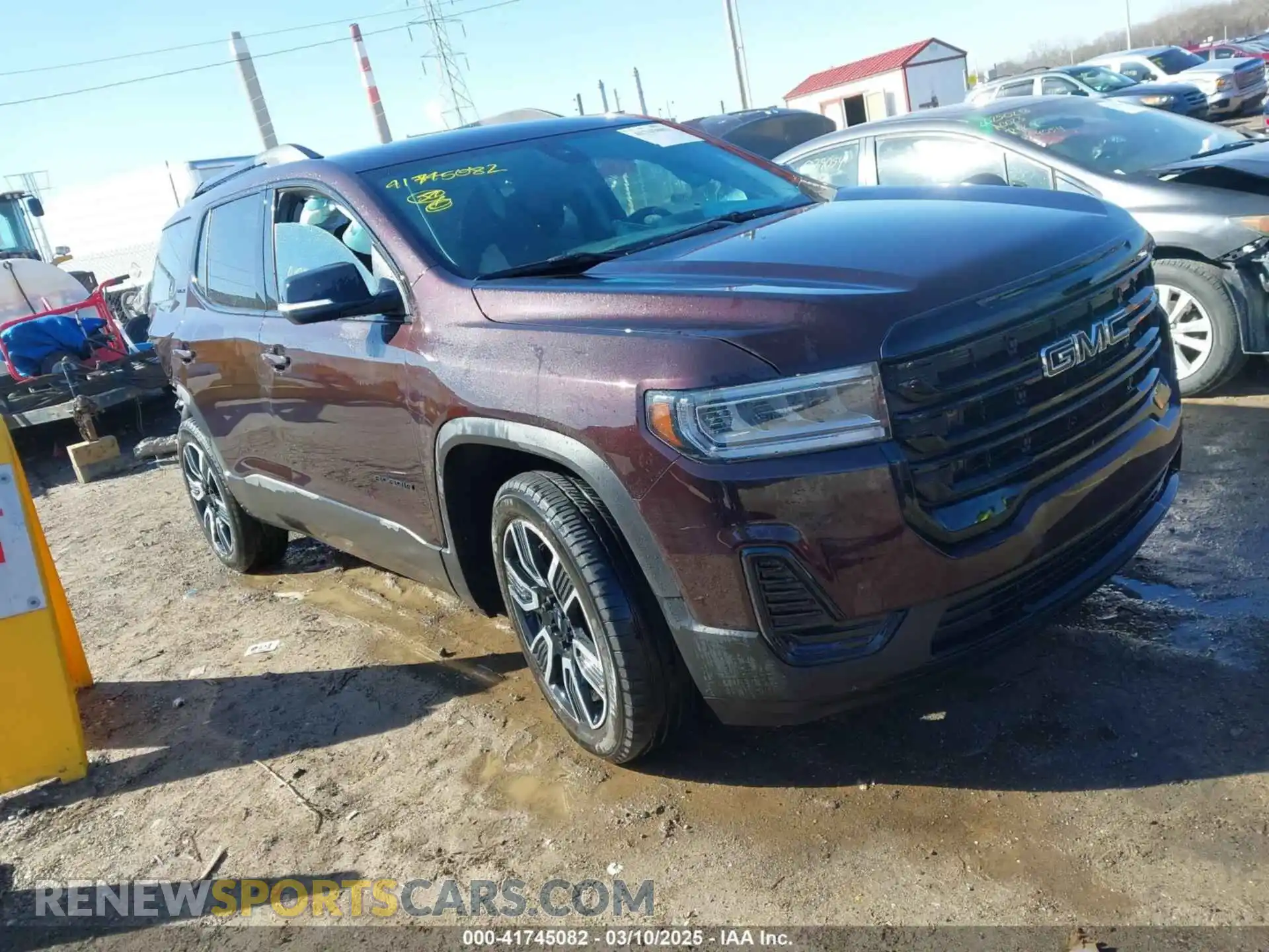 1 Photograph of a damaged car 1GKKNKLS8MZ174908 GMC ACADIA 2021