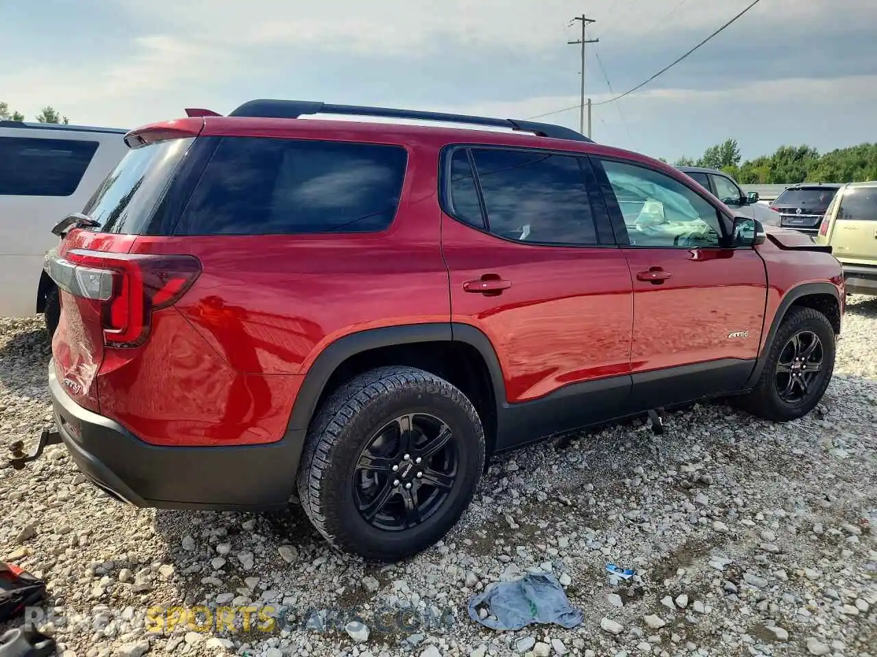 3 Фотография поврежденного автомобиля 1GKKNLLS2MZ202143 GMC ACADIA 2021