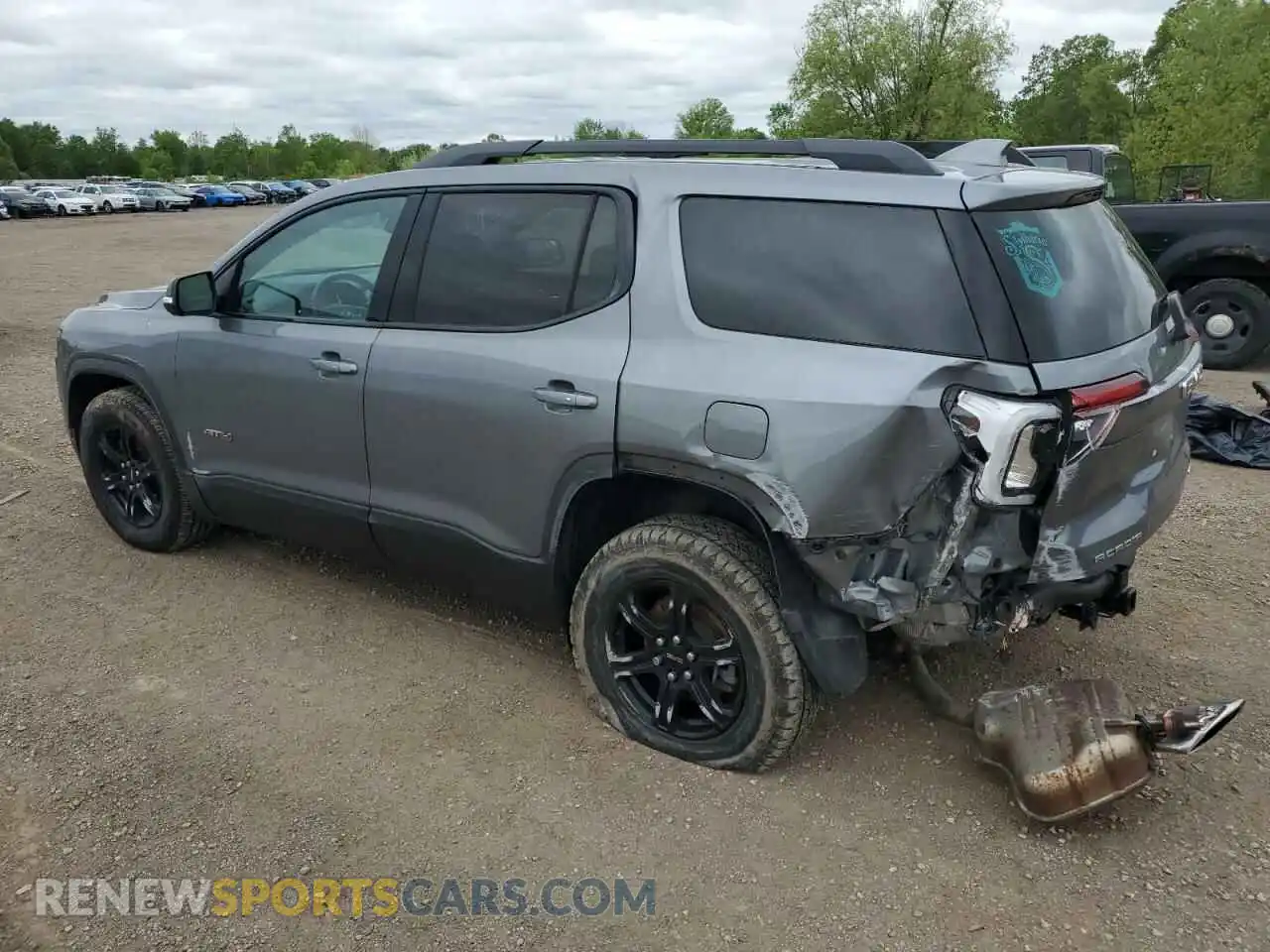 2 fotografías del automóvil dañado 1GKKNLLS3MZ206914 GMC ACADIA 2021