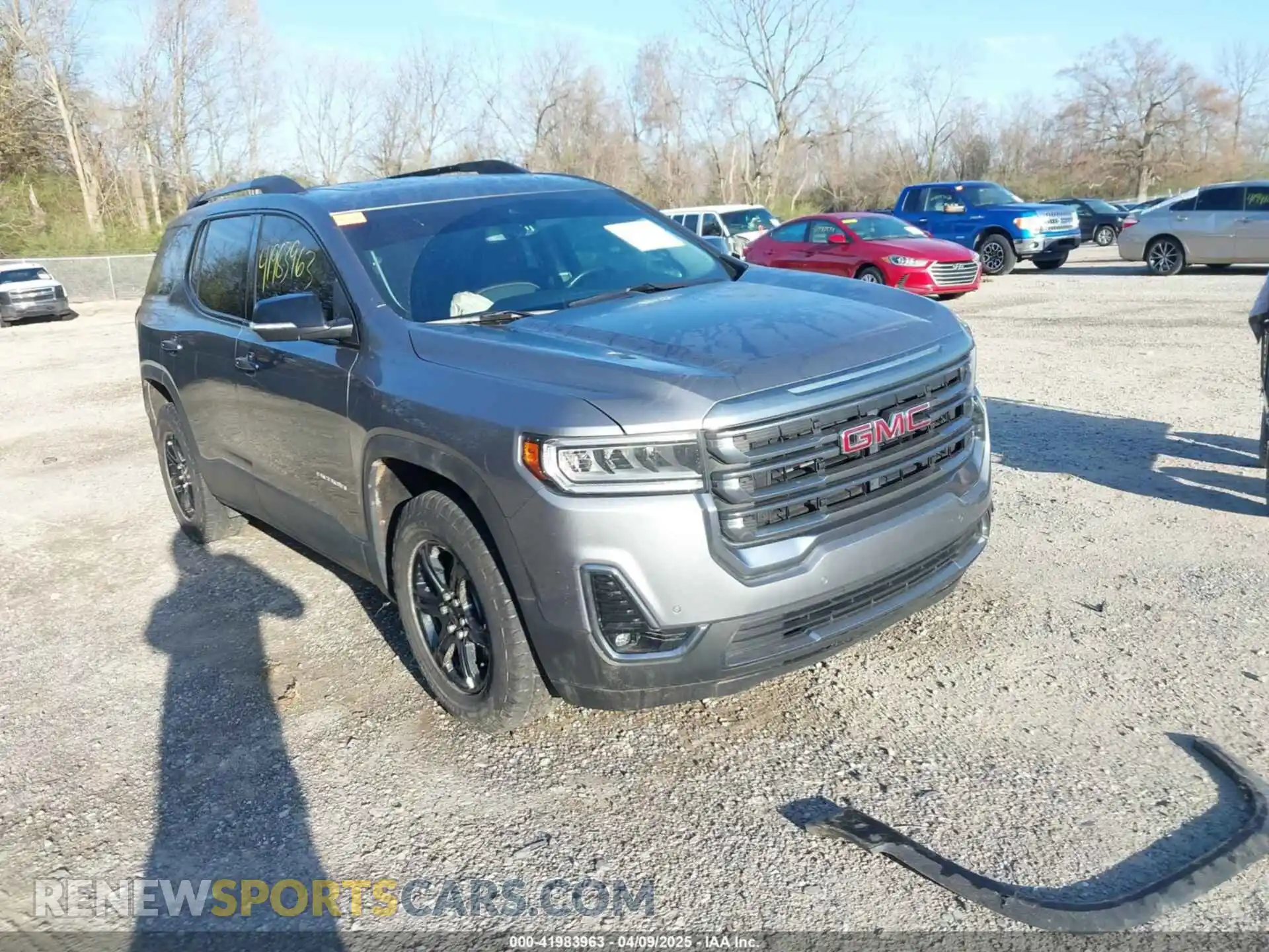 1 Photograph of a damaged car 1GKKNLLS4MZ166651 GMC ACADIA 2021