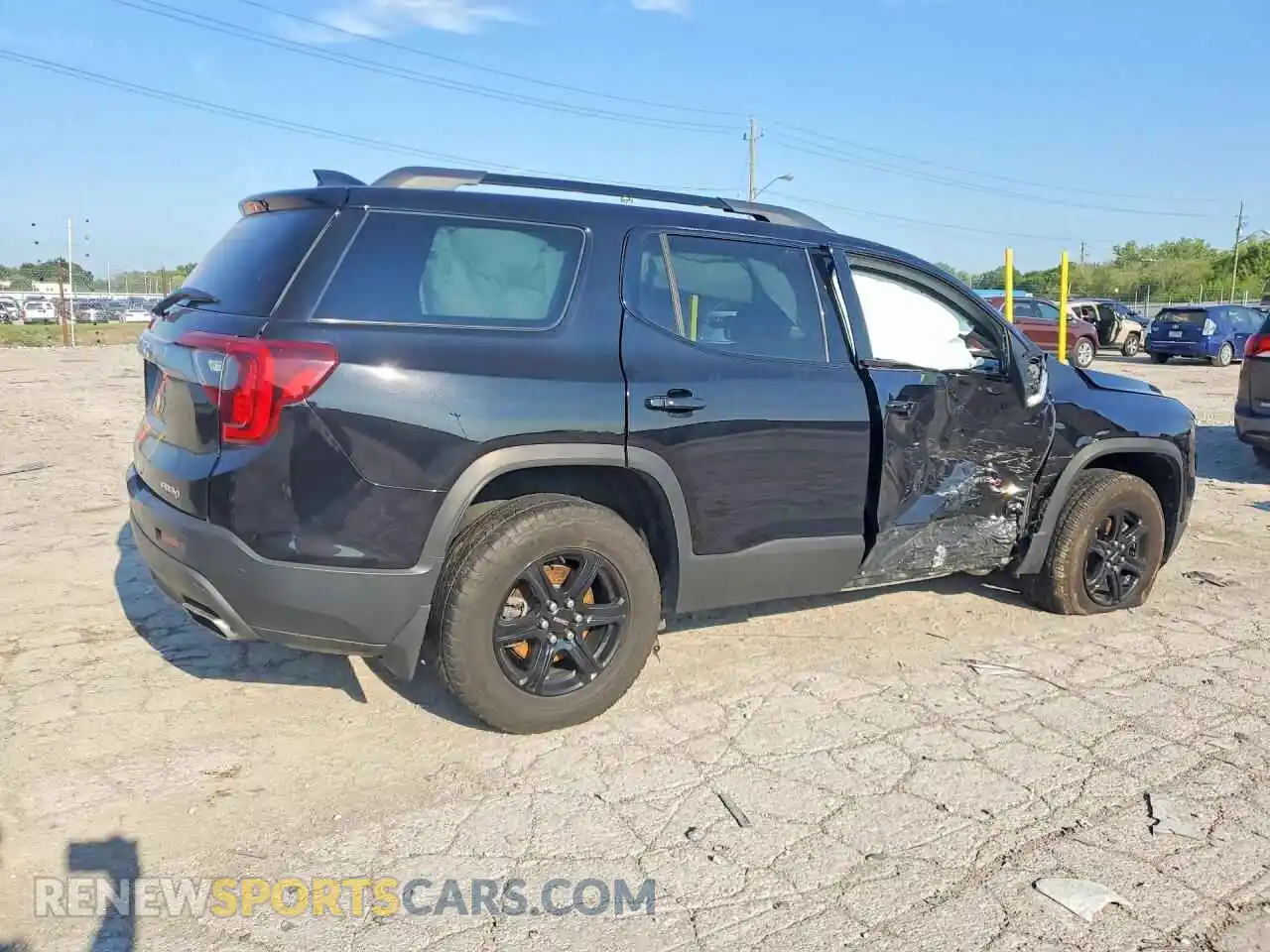 3 Фотография поврежденного автомобиля 1GKKNLLS6MZ107388 GMC ACADIA 2021