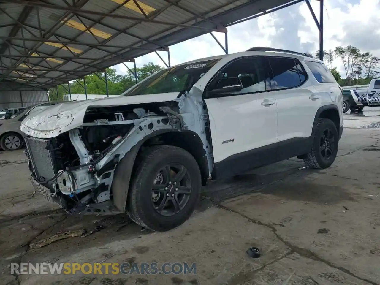 1 Photograph of a damaged car 1GKKNLLS6MZ121632 GMC ACADIA 2021