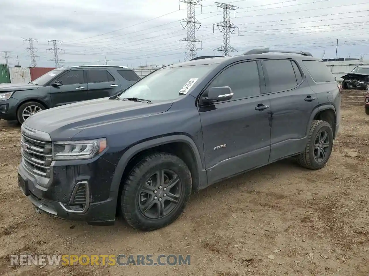 1 Photograph of a damaged car 1GKKNLLS8MZ138903 GMC ACADIA 2021