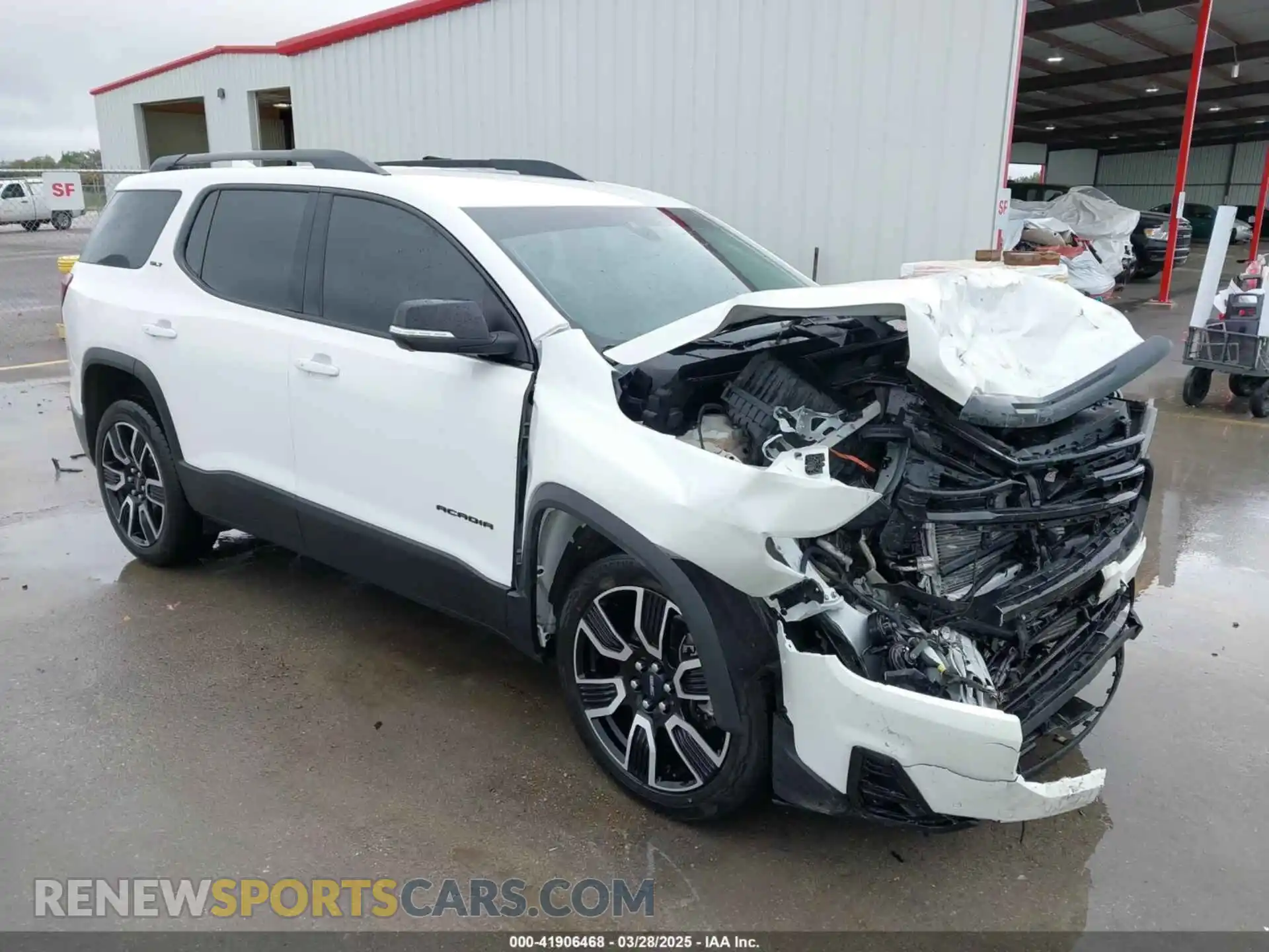 1 Photograph of a damaged car 1GKKNML44MZ166673 GMC ACADIA 2021
