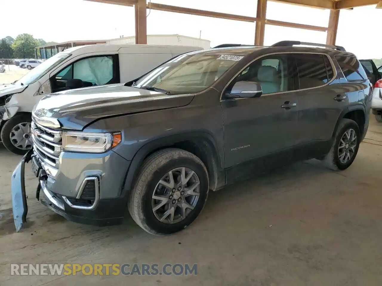 1 Photograph of a damaged car 1GKKNML49MZ198616 GMC ACADIA 2021