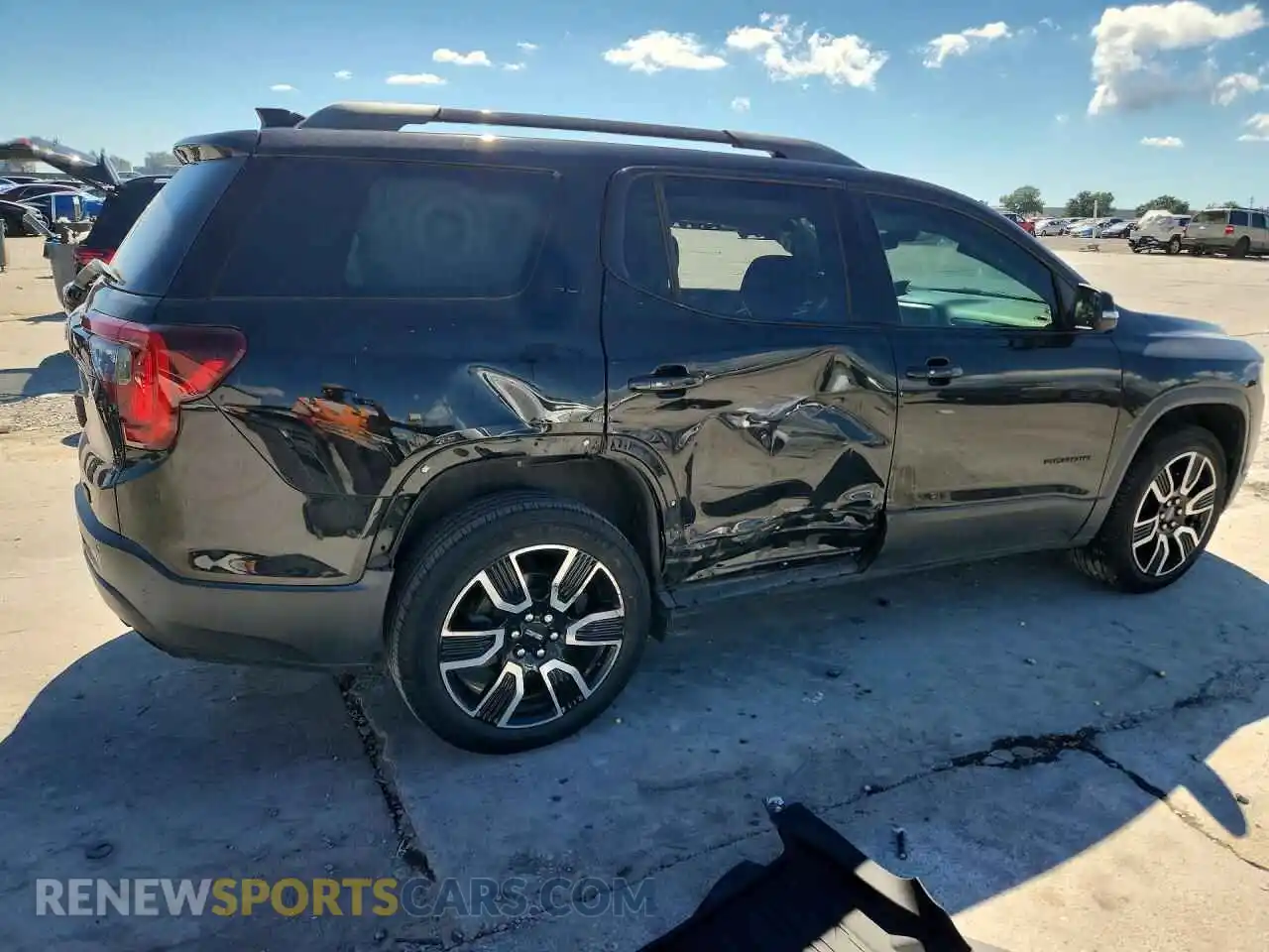 3 fotografías del automóvil dañado 1GKKNMLS0MZ199622 GMC ACADIA 2021