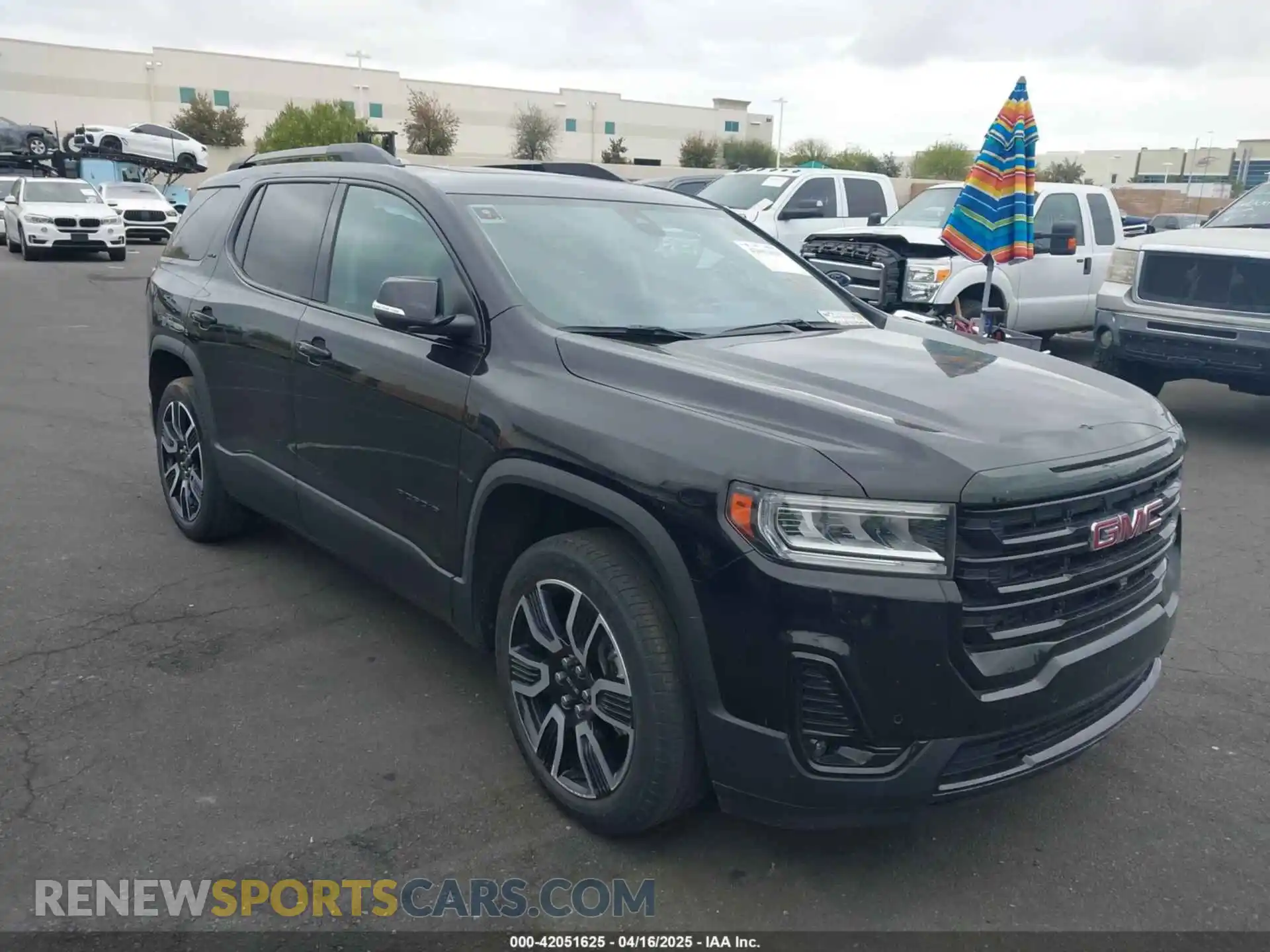 1 Photograph of a damaged car 1GKKNMLS0MZ210991 GMC ACADIA 2021