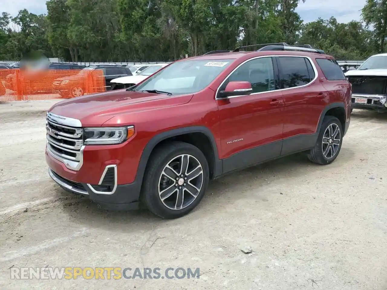 1 Photograph of a damaged car 1GKKNMLS1MZ180061 GMC ACADIA 2021